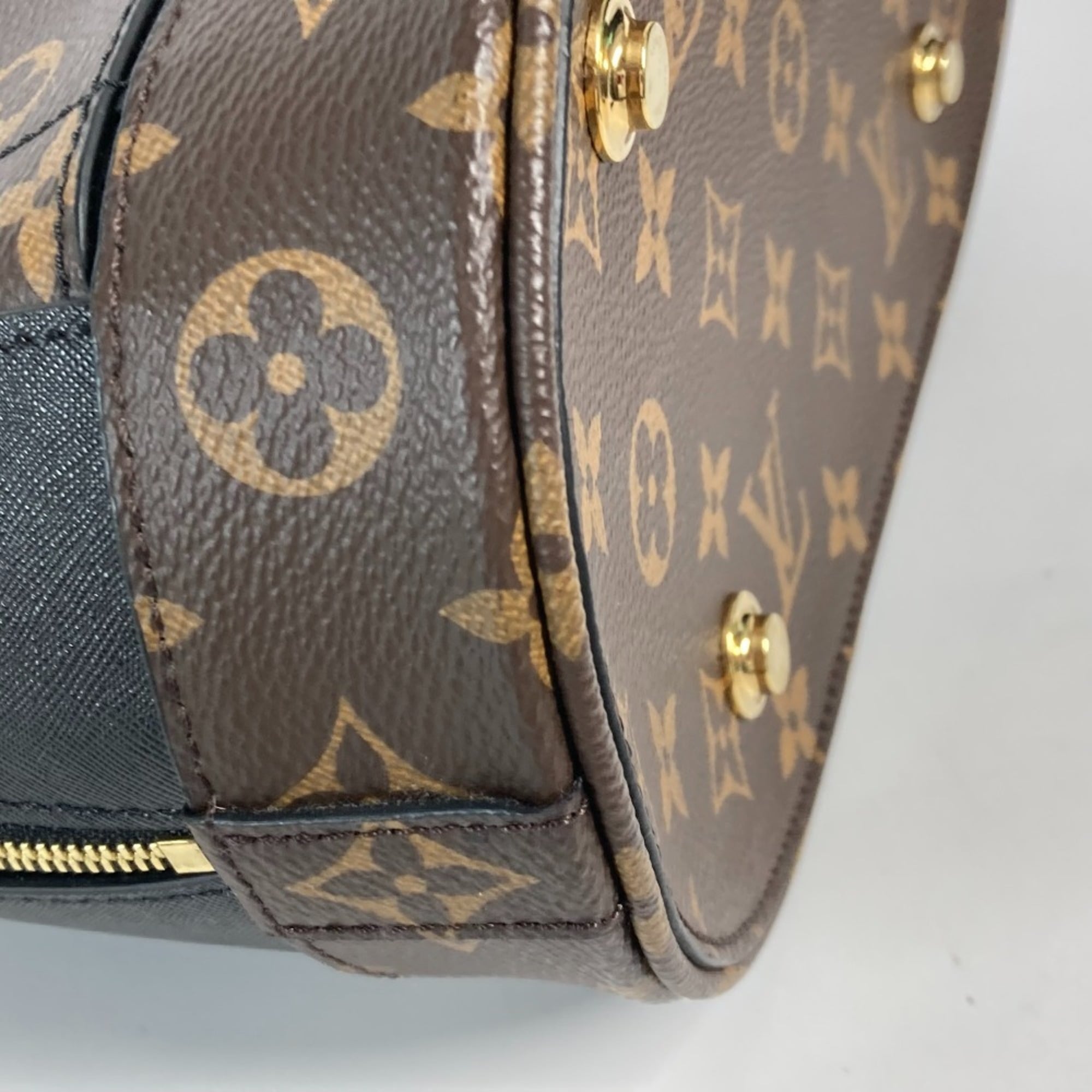 LOUIS VUITTON M44111 Monogram Traceage Tote Shoulder Bag Canvas Women's Brown — Like New