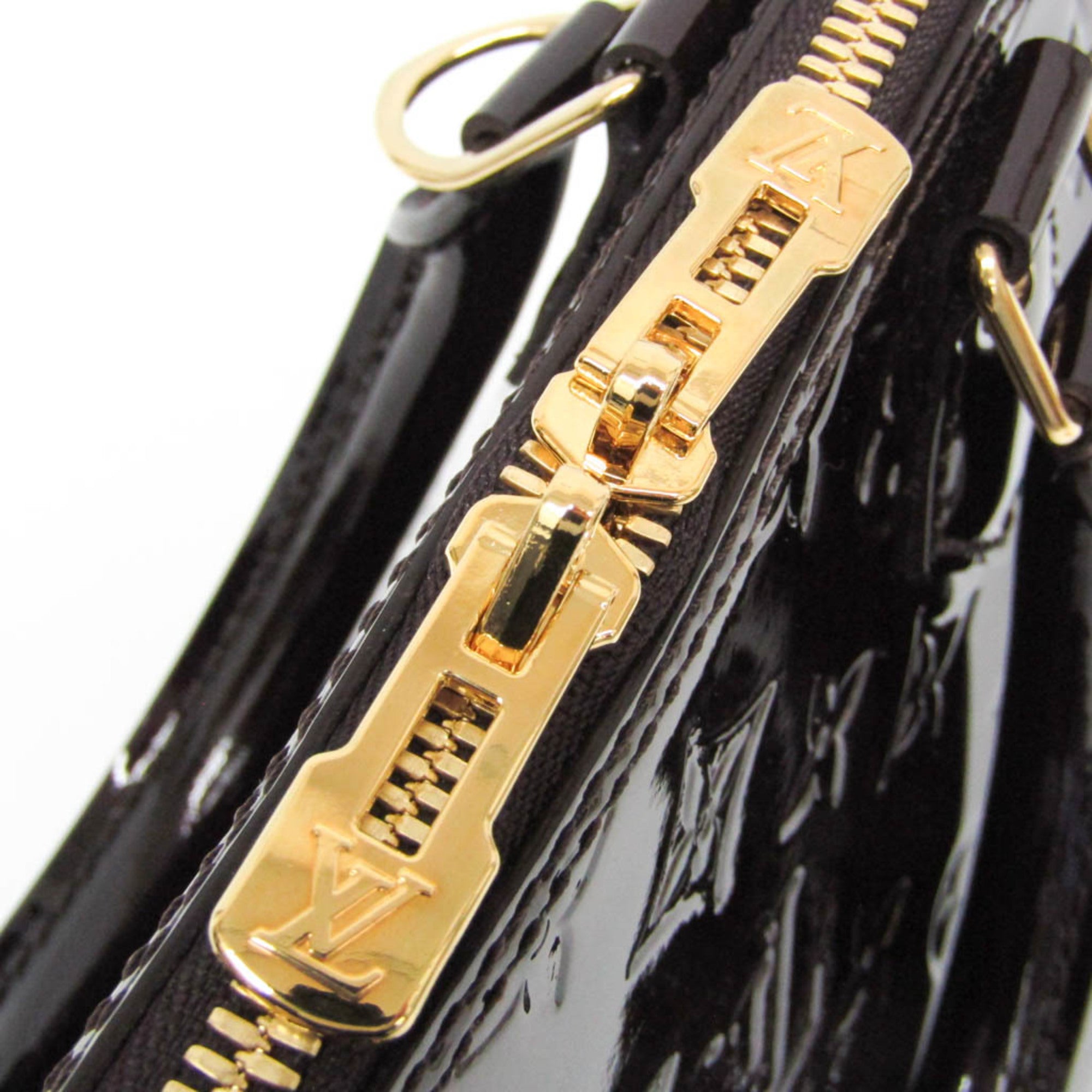 Louis Vuitton Monogram Vernis ALMA PM M91611 Women's Handbag Amarante — Like New