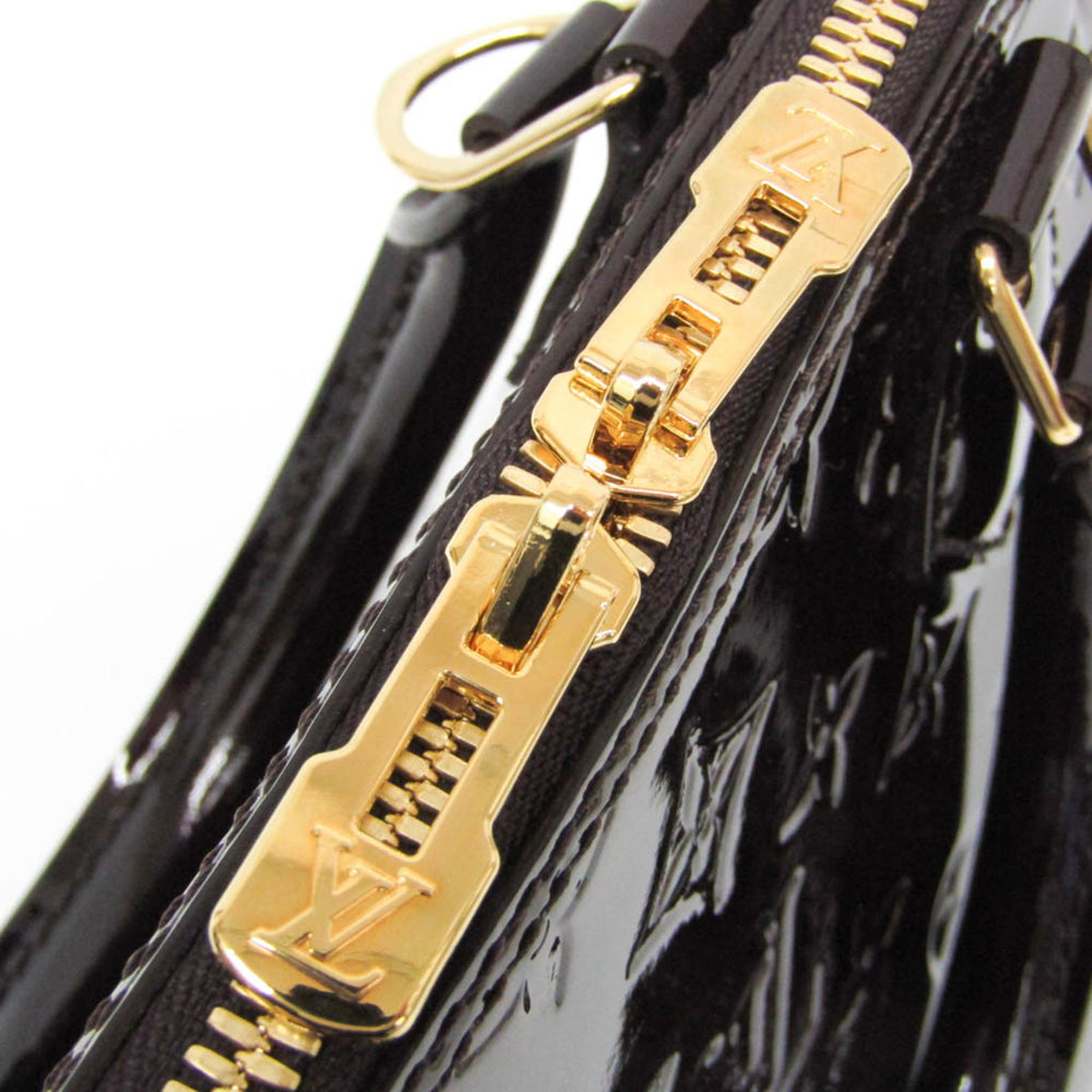 Louis Vuitton Monogram Vernis ALMA PM M91611 Women's Handbag Amarante — Like New