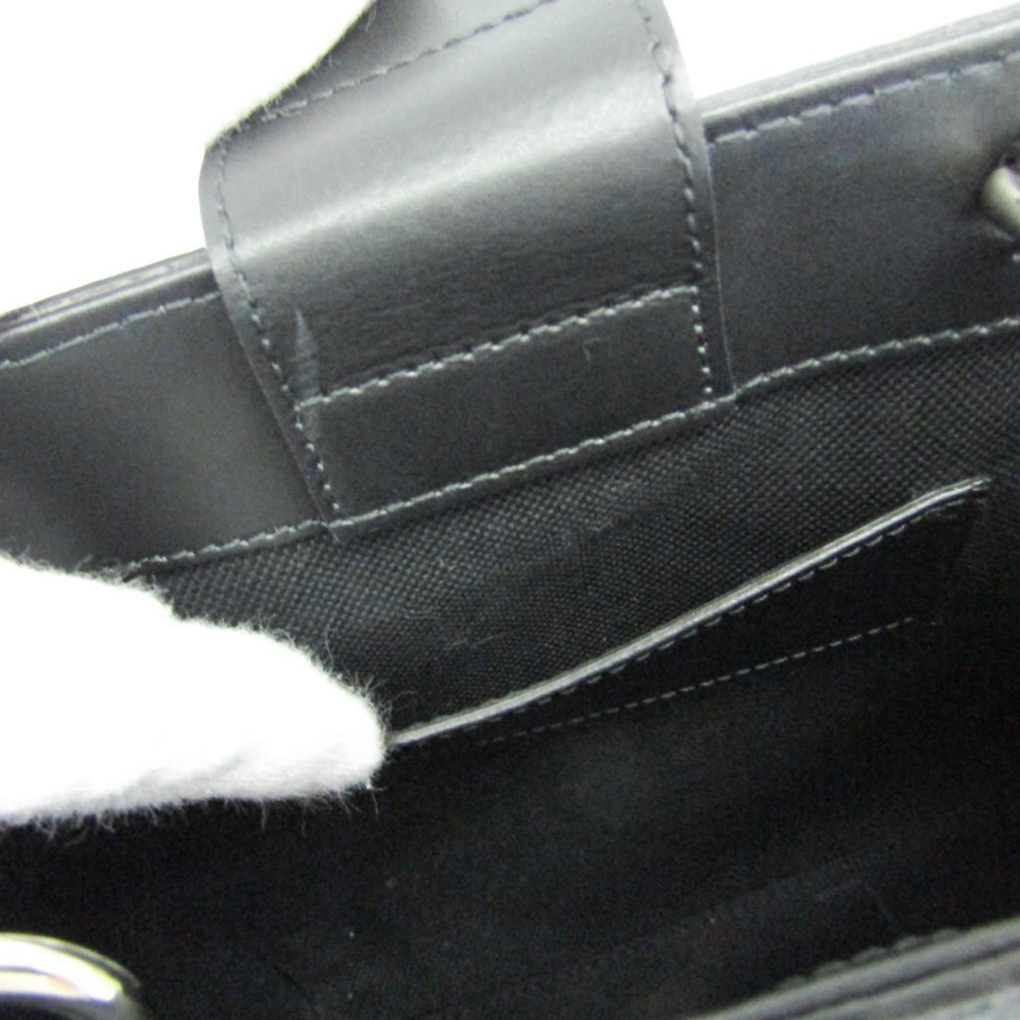 Gucci 696010 Men,Women GG Supreme,Leather Handbag,Shoulder Bag Black — Like New