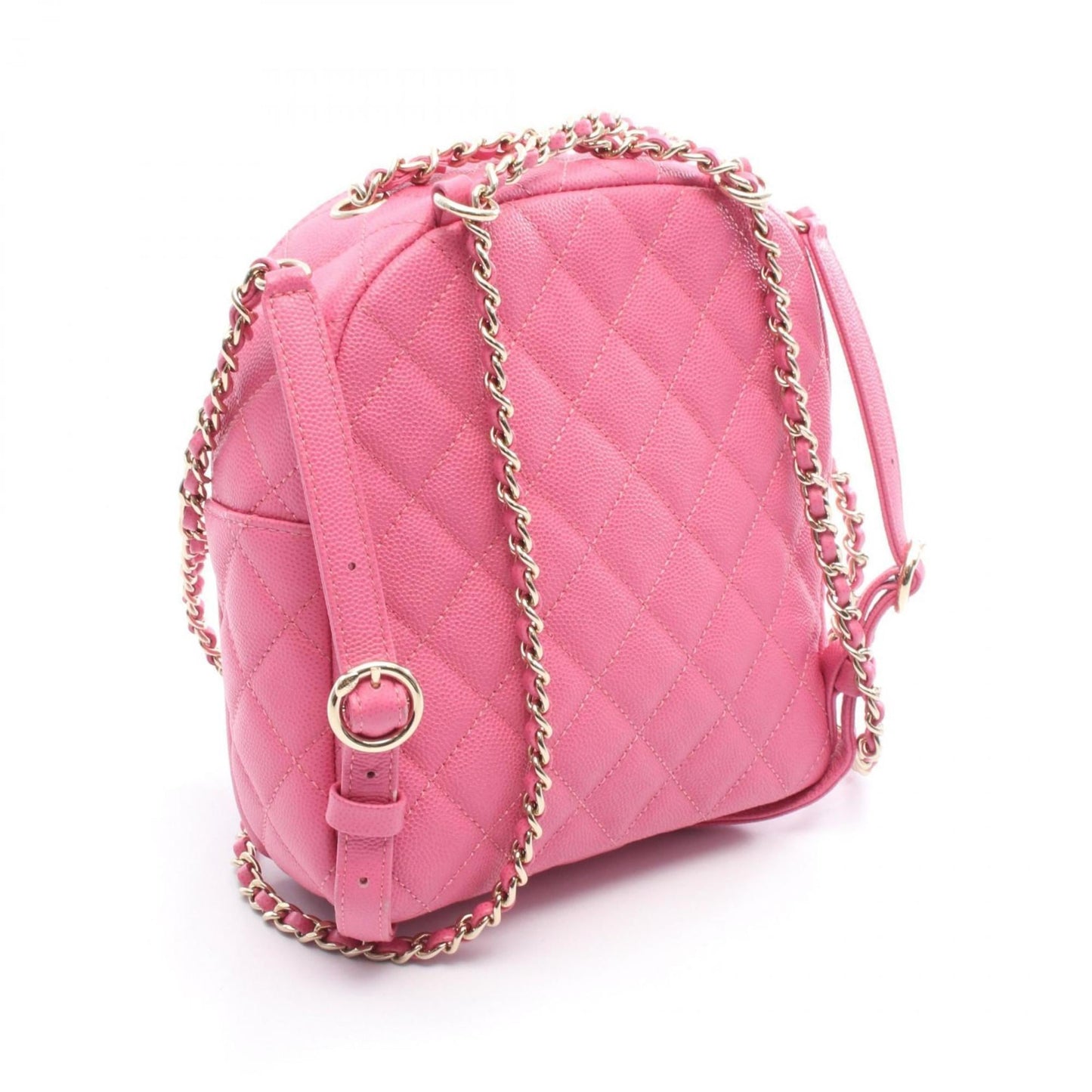 CHANEL Matelasse Backpack Bag in Calfskin Leather (Cowhide) for Women, Pink, AS0004