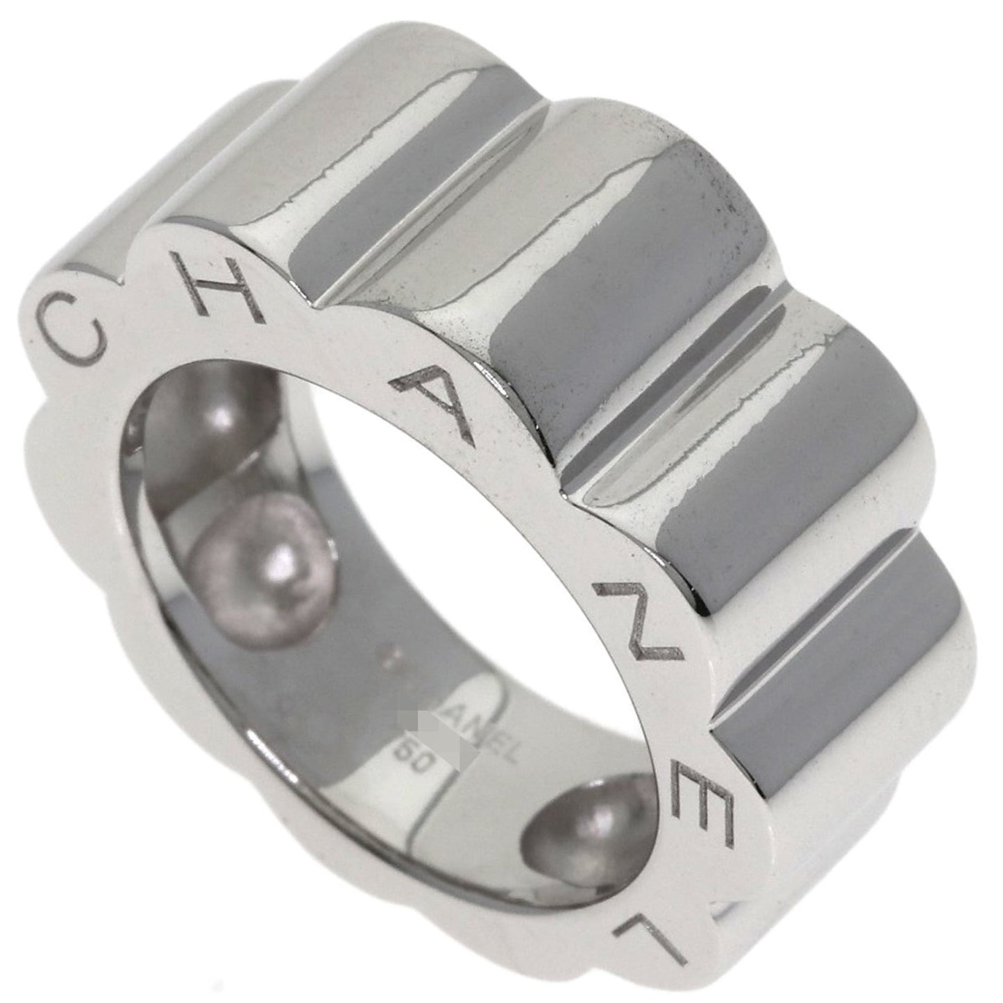 CHANEL Profield Camellia Ring in 18K White Gold for Women