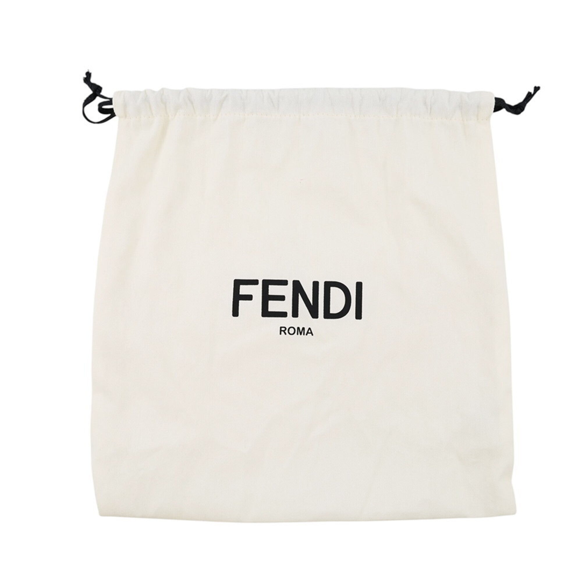 Fendi Roll FF Jacquard Mini Canvas Leather Handbag 8BS096 2-way Shoulder Bag FENDI — Like New