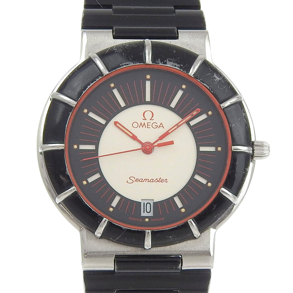 OMEGA Seamaster Dynamic Stainless Steel Watch with Quartz Movement, Analog Display, Multicolor Dial, Unisex — Good