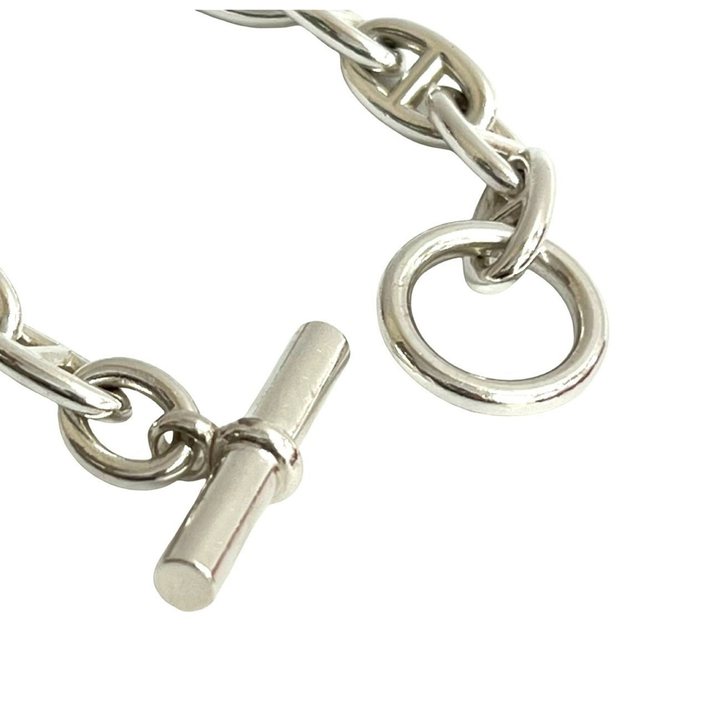 HERMES Chaine d'Ancre GM 13-link Sterling Silver 925 Chain Bracelet, 47217
