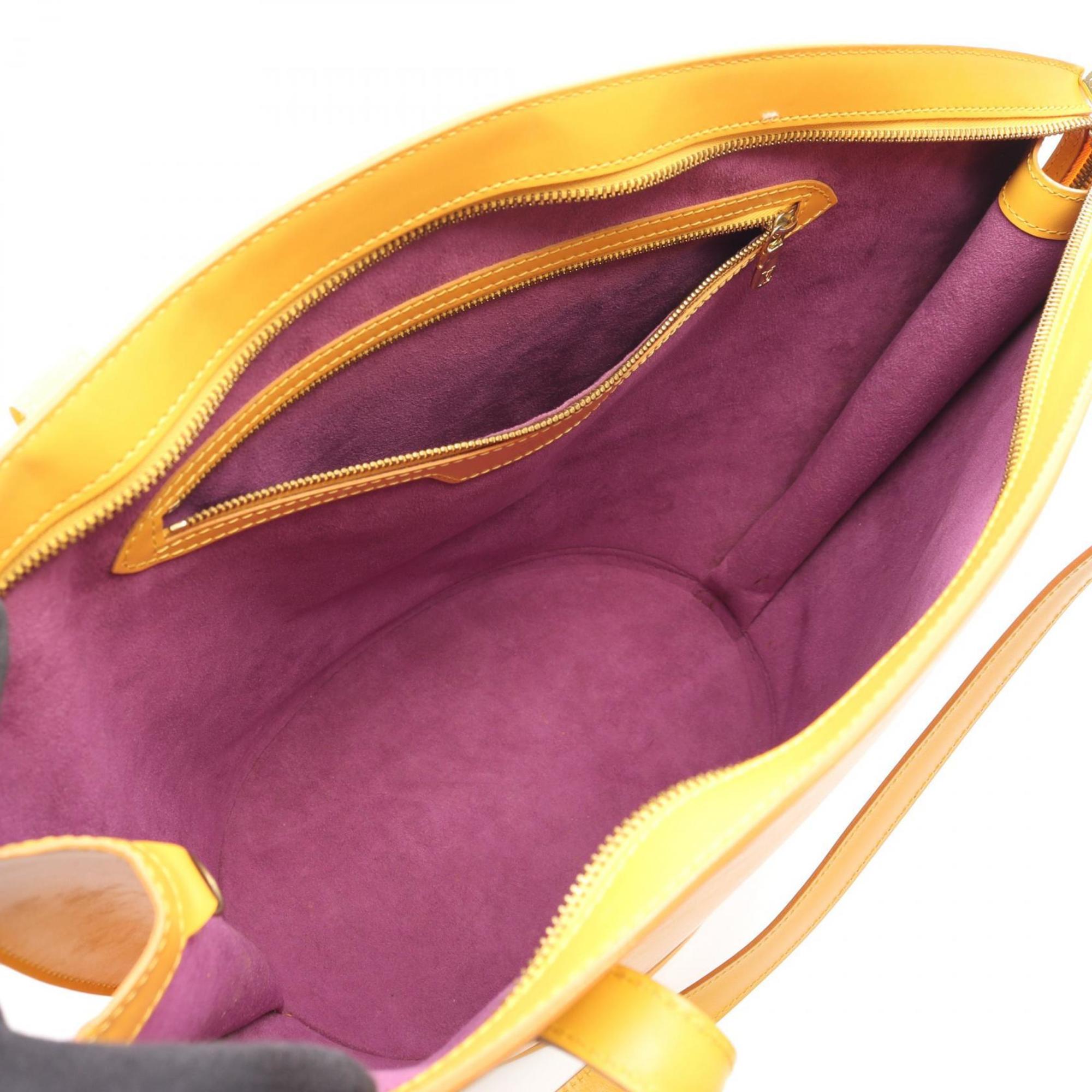 Louis Vuitton Saint-Jacques Shopping Shoulder Bag, Epi Leather, Yellow, Women's, M52269