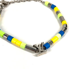 LOUIS VUITTON M00653 Sunrise Chain Bracelet, Metal, Blue, for Men and Women — Like New