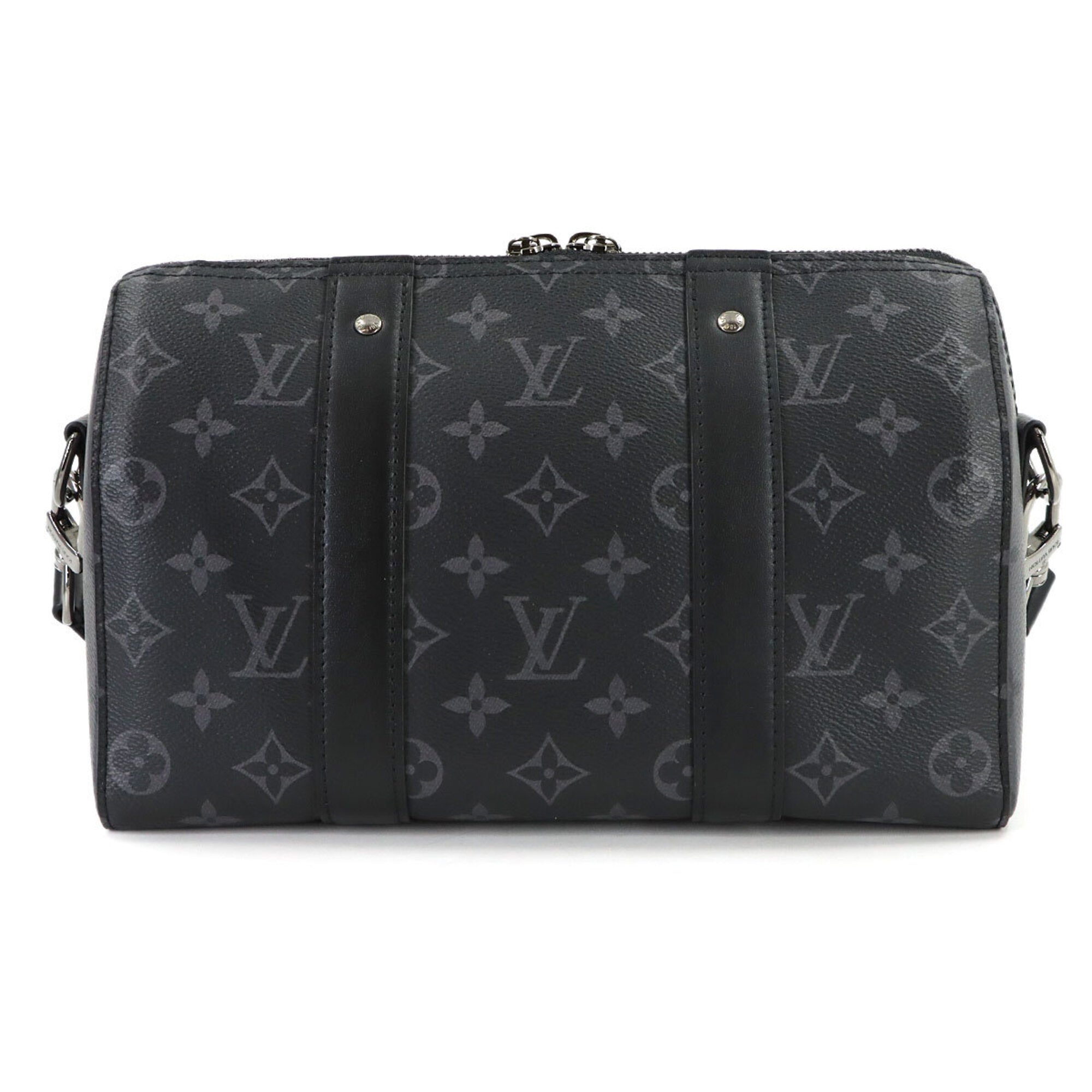 Louis Vuitton Monogram Eclipse Reverse City Keepall Shoulder Handbag M45936 RFID — Like New