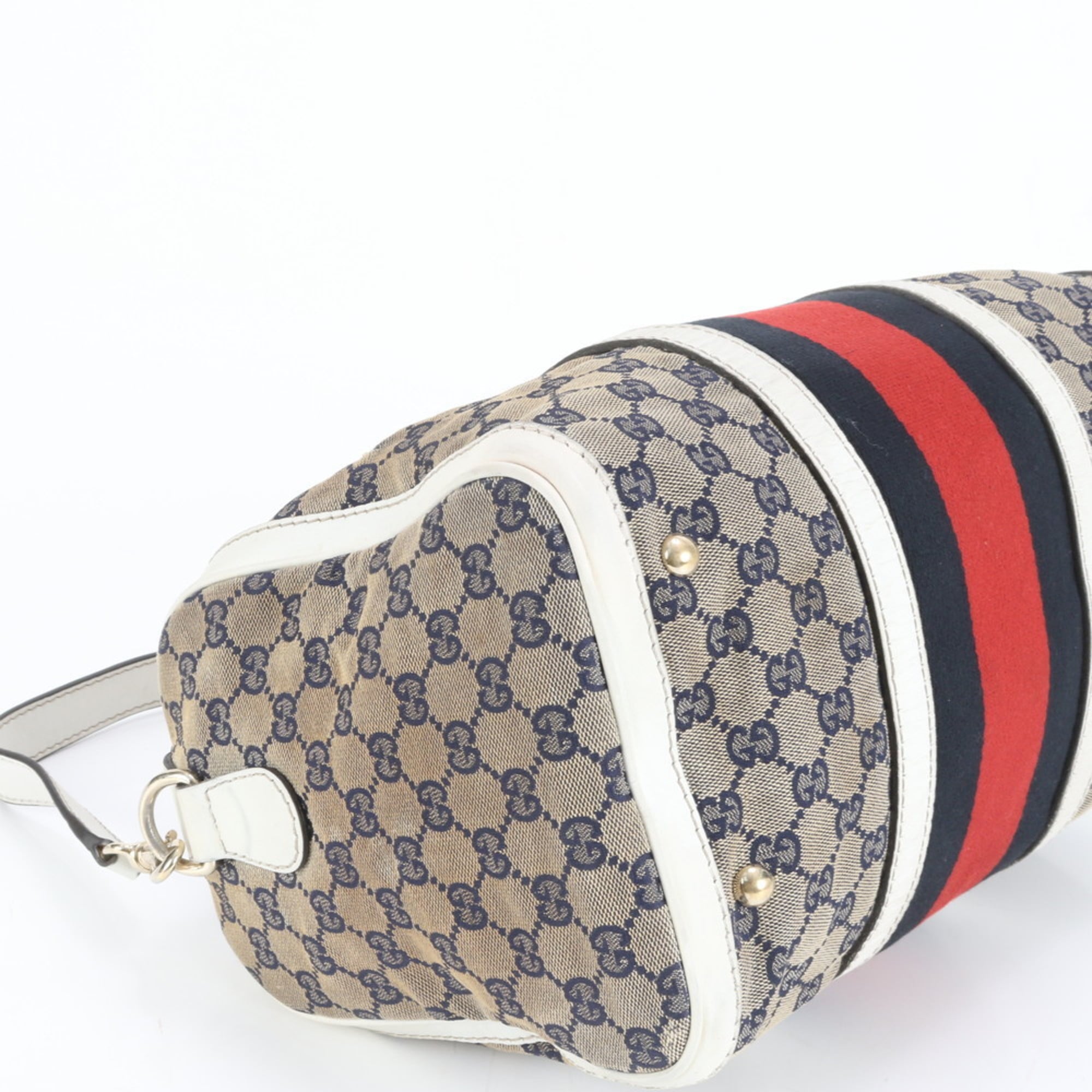 Gucci GG Canvas Sherry Line 247205 Leather Shoulder Bag/Handbag for Women