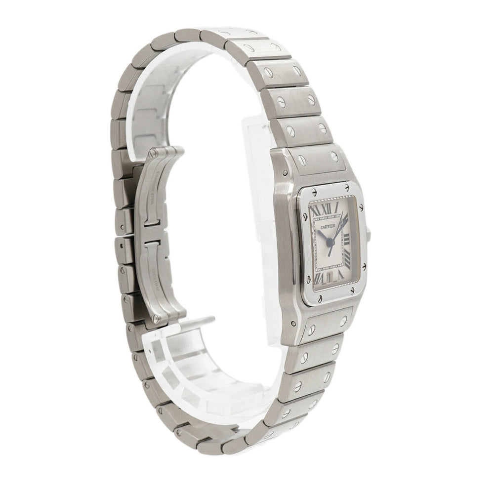 Cartier Santos Galbee LM W20060D6 Ivory Dial Men's Watch — Very Good