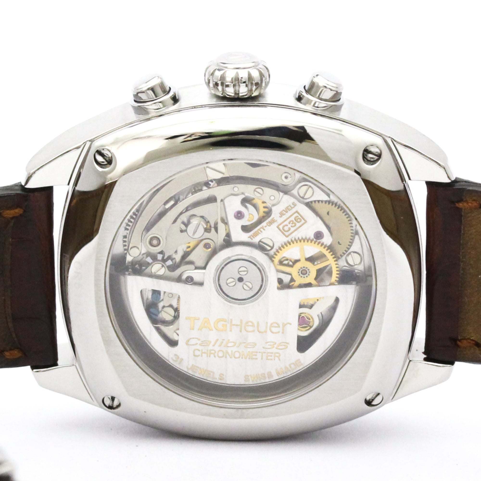 TAG HEUER Monza Calibre 36 Steel Automatic Mens Watch CR5111 Polished — Very Good
