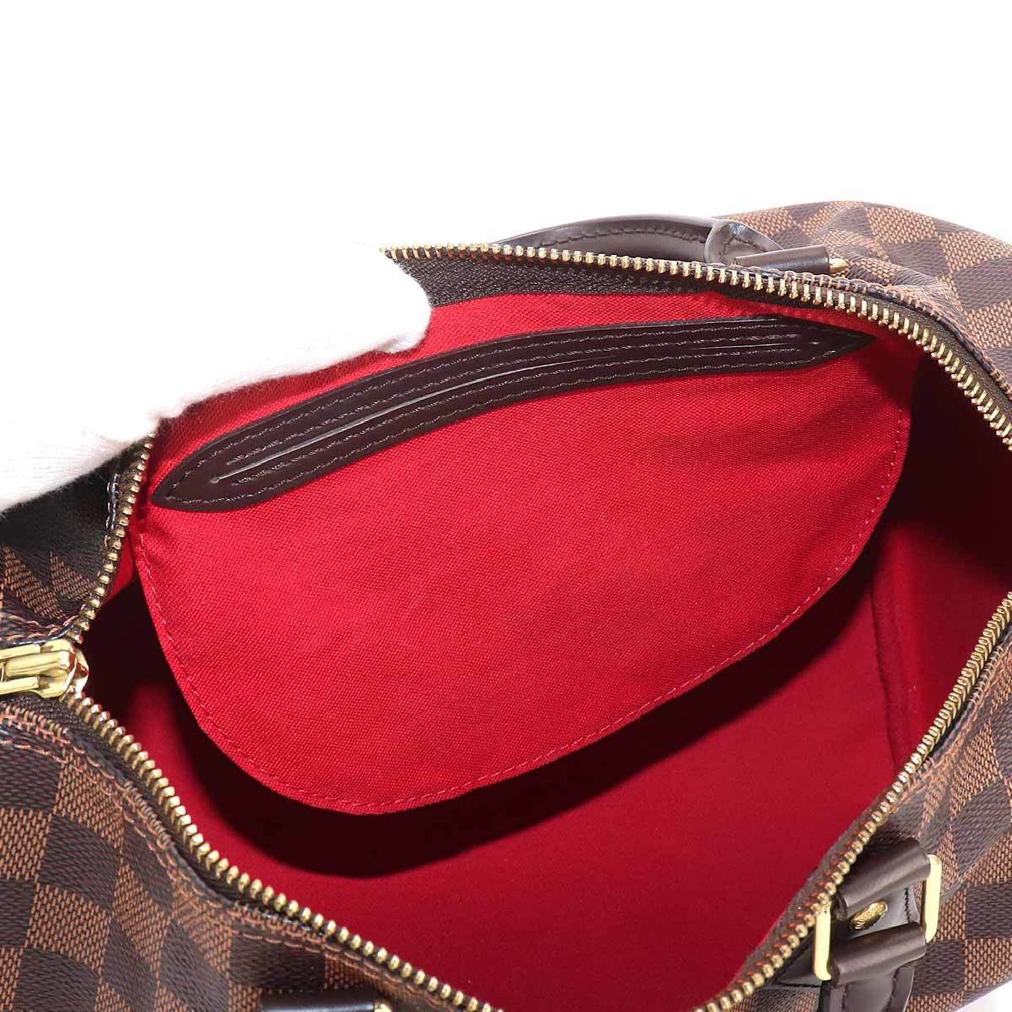 Louis Vuitton Speedy 30 Damier Handbag, Ebene Brown, N41364, Gold Hardware — Like New