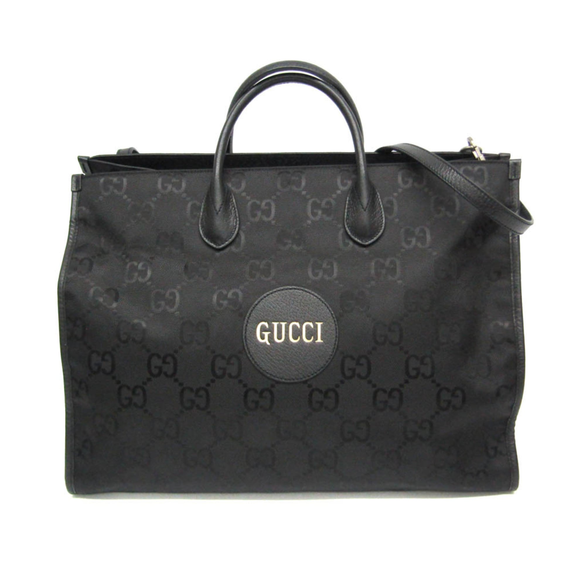 Gucci Off The Grid GG 630353 Women,Men Nylon Canvas,Leather Handbag,Shoulder Bag Black — Like New