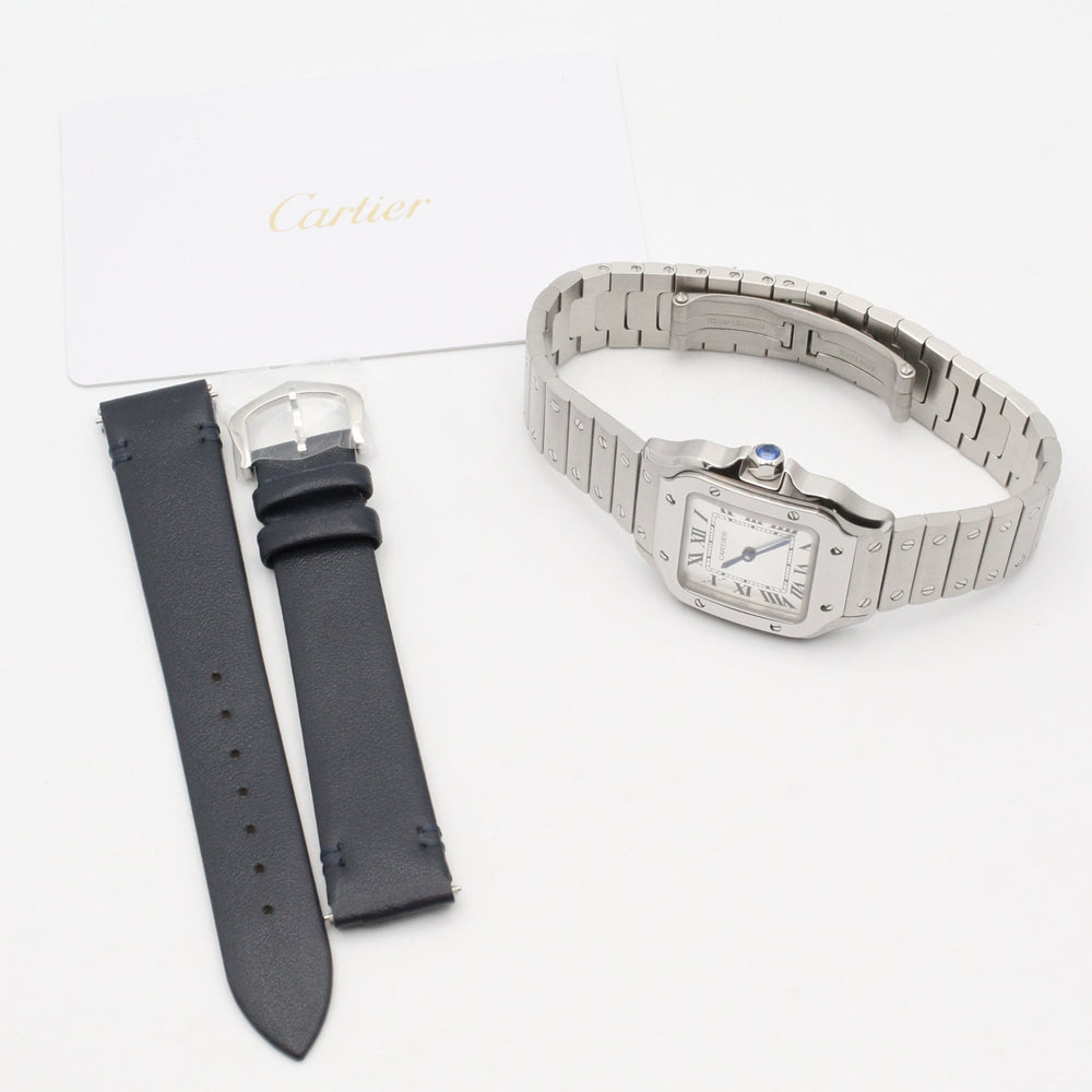 Cartier Santos de SM Watch, Stainless Steel, Ladies, Silver Tone, WSSA0082 — Very Good