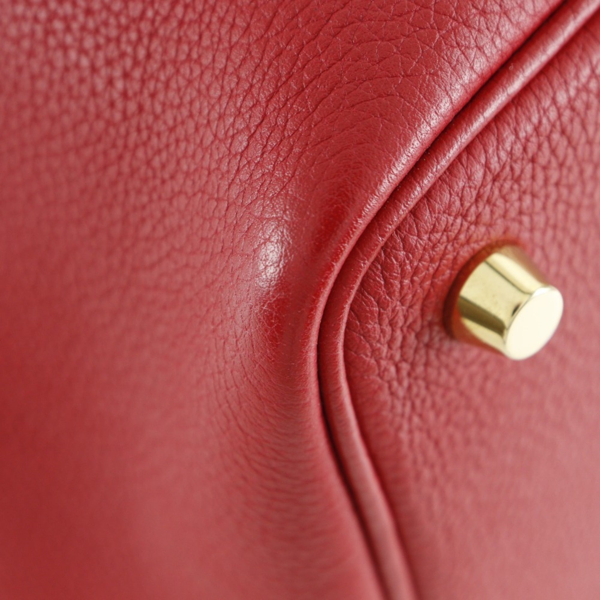 Hermes HERMES Picotin Lock 18 PM Handbag x Taurillon Maurice 2018 Red / C Belt Clasp Loc18K Women's — Like New