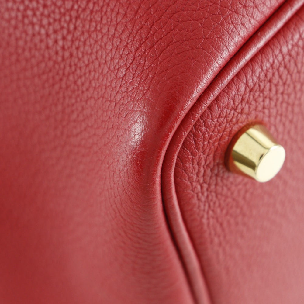 Hermes HERMES Picotin Lock 18 PM Handbag x Taurillon Maurice 2018 Red / C Belt Clasp Loc18K Women's — Like New