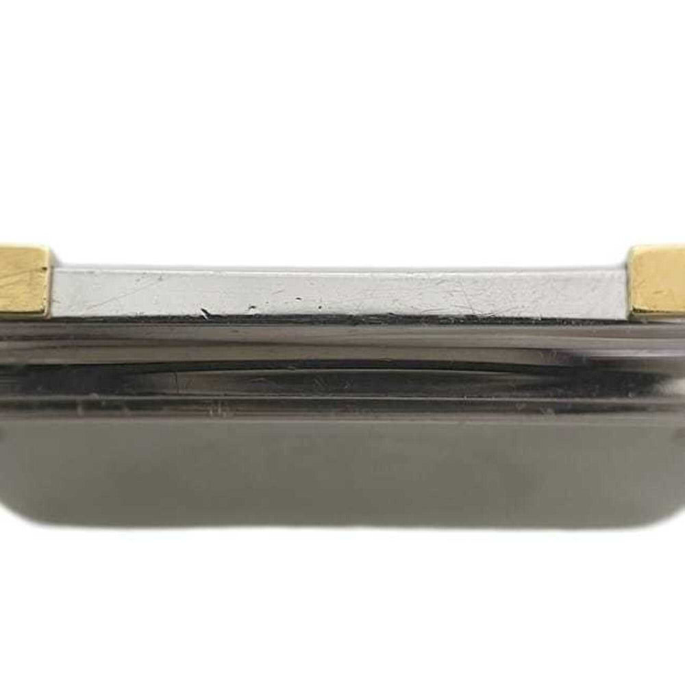 Hermes watch, Croisière, white, silver, gold, CR1.240 battery-operated, stainless steel, quartz movement — Good