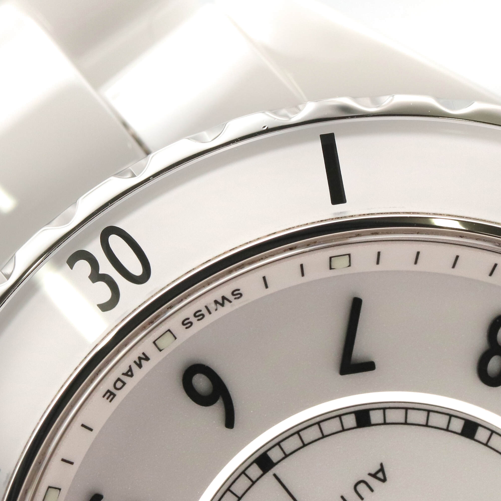 Chanel J12 Paradox Caliber 12.1 Watch, Ceramic, Men's, White/Black, H6515 — Very Good