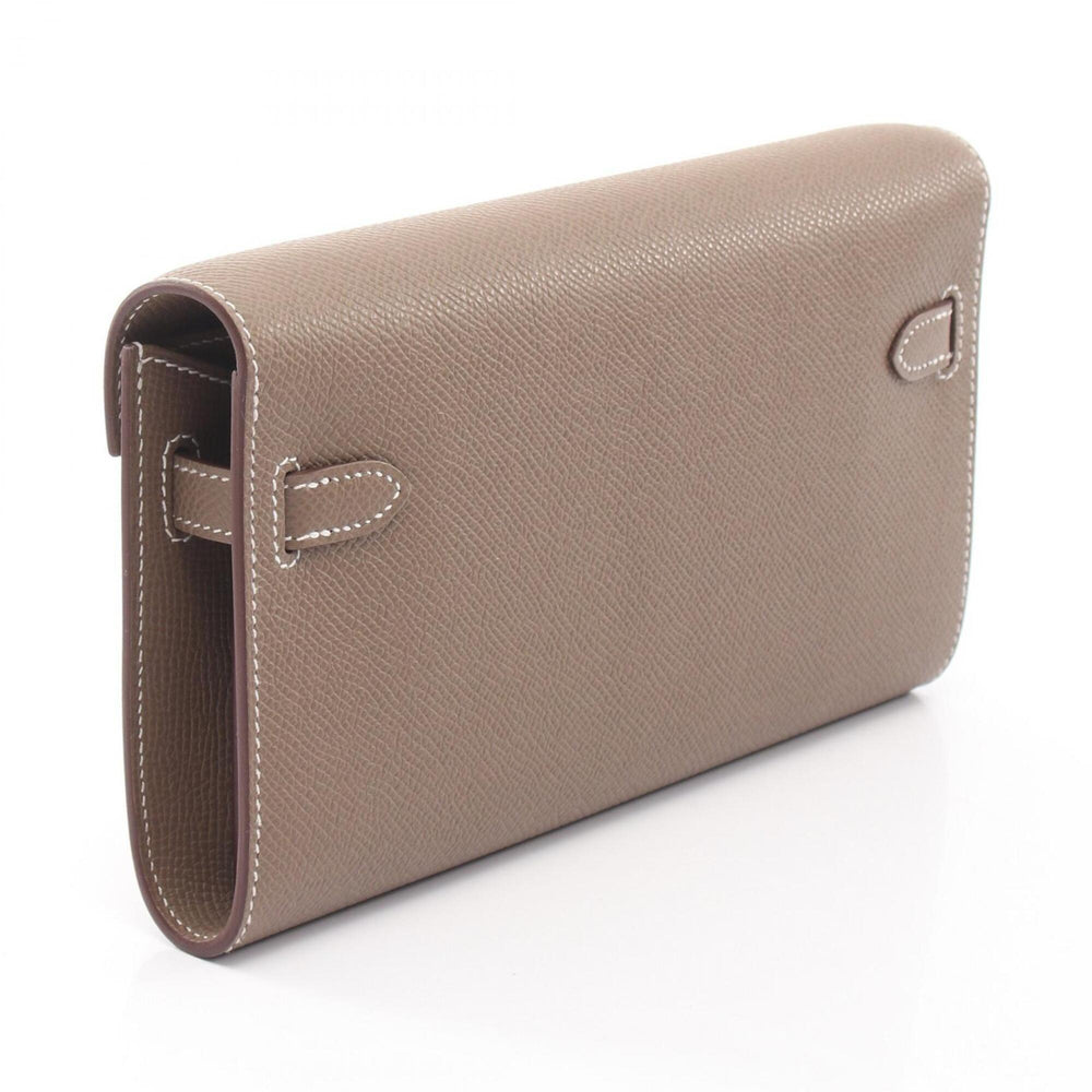 Hermes Kelly To Go Shoulder Bag/Handbag, Leather, Calfskin (Cowhide), Veau Epsom, Women's, Gray — New - Store Return