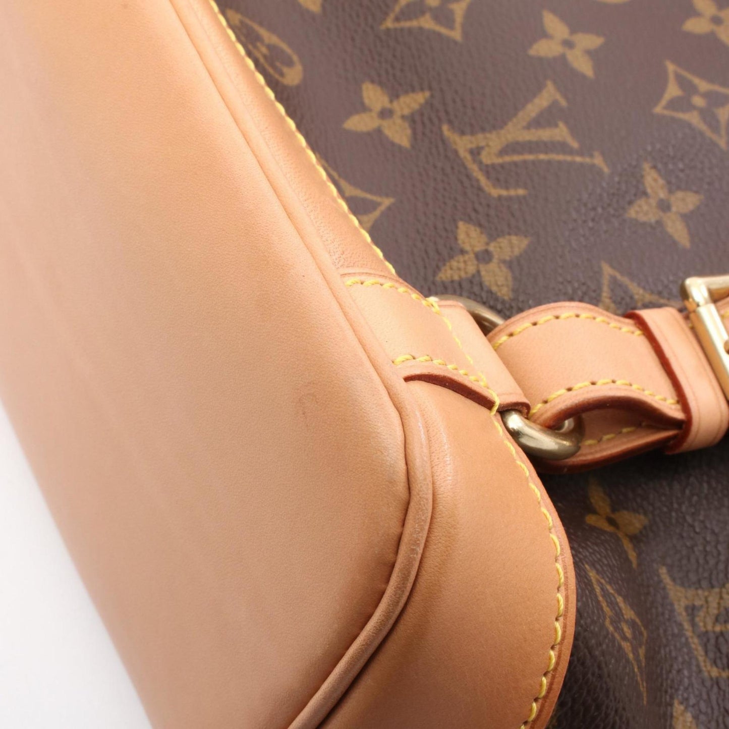 Louis Vuitton Montsouris MM Monogram Backpack, Coated Canvas and Leather, Brown, M51136, Women's