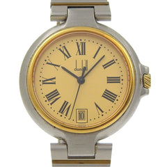 Dunhill Women's Stainless Steel Quartz Analog Watch with Gold Dial — Good