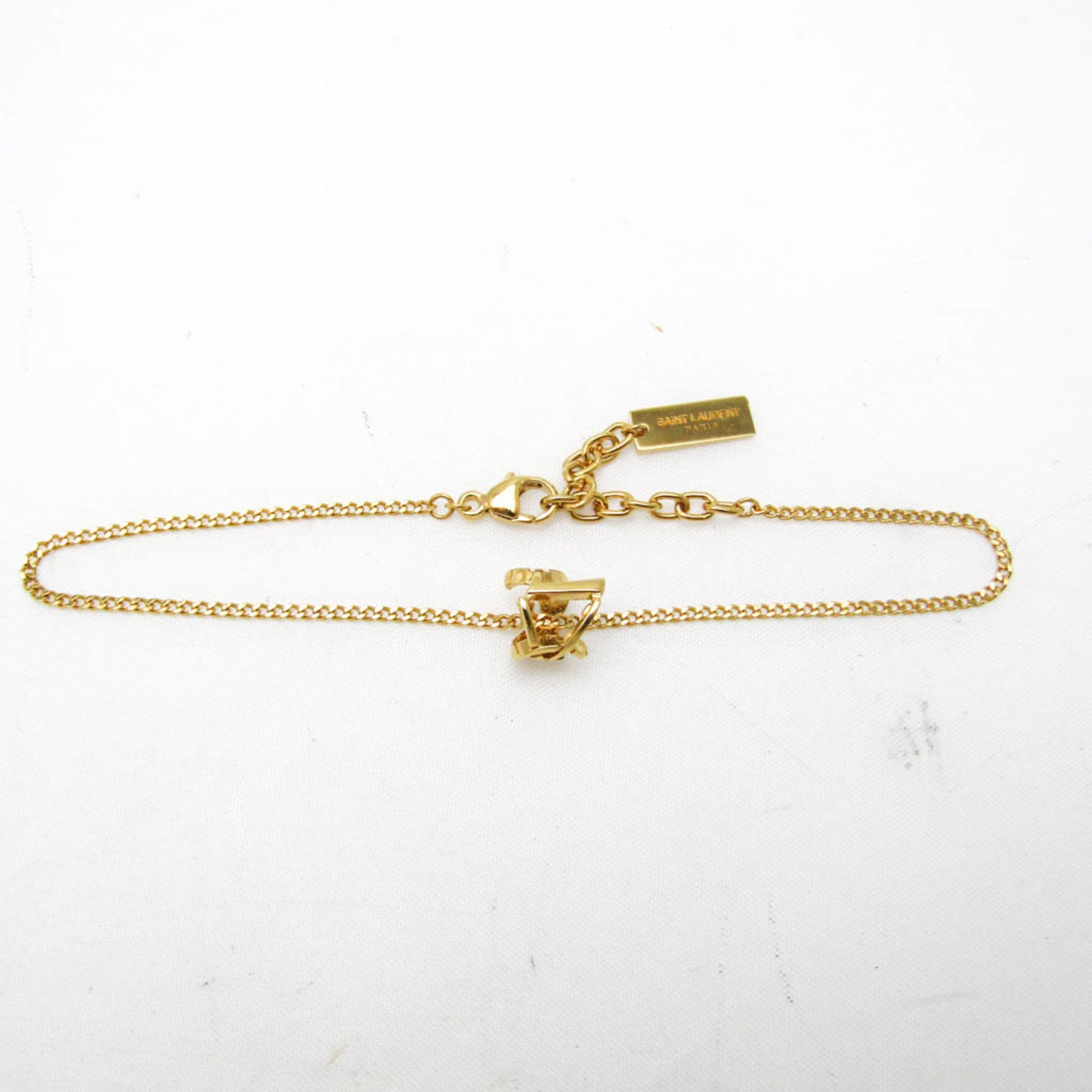 Saint Laurent Metal Charm Bracelet Gold — Like New