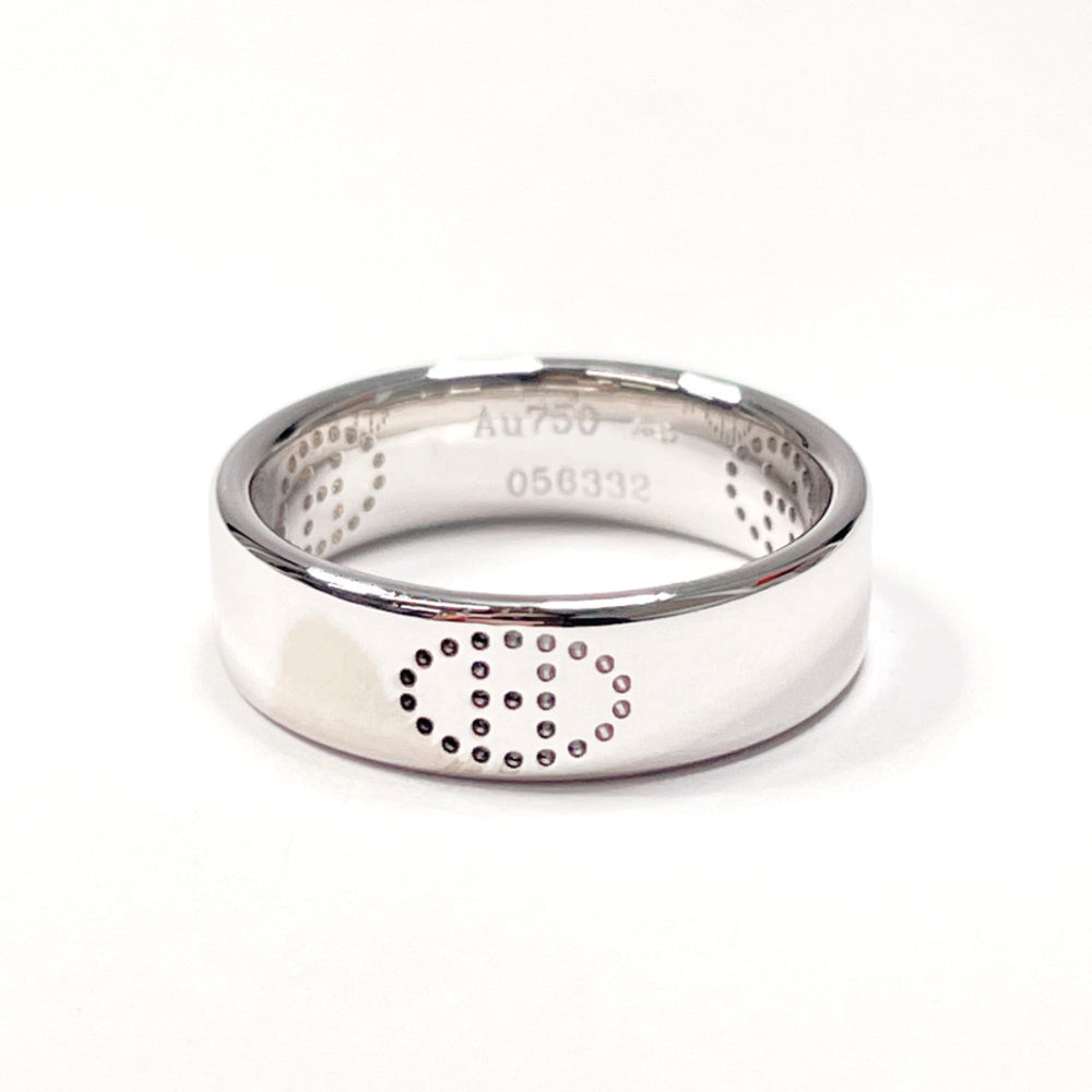 HERMES Eclipse Ruban Ring, 18K White Gold, 10.5cm Silver, Women's — Like New