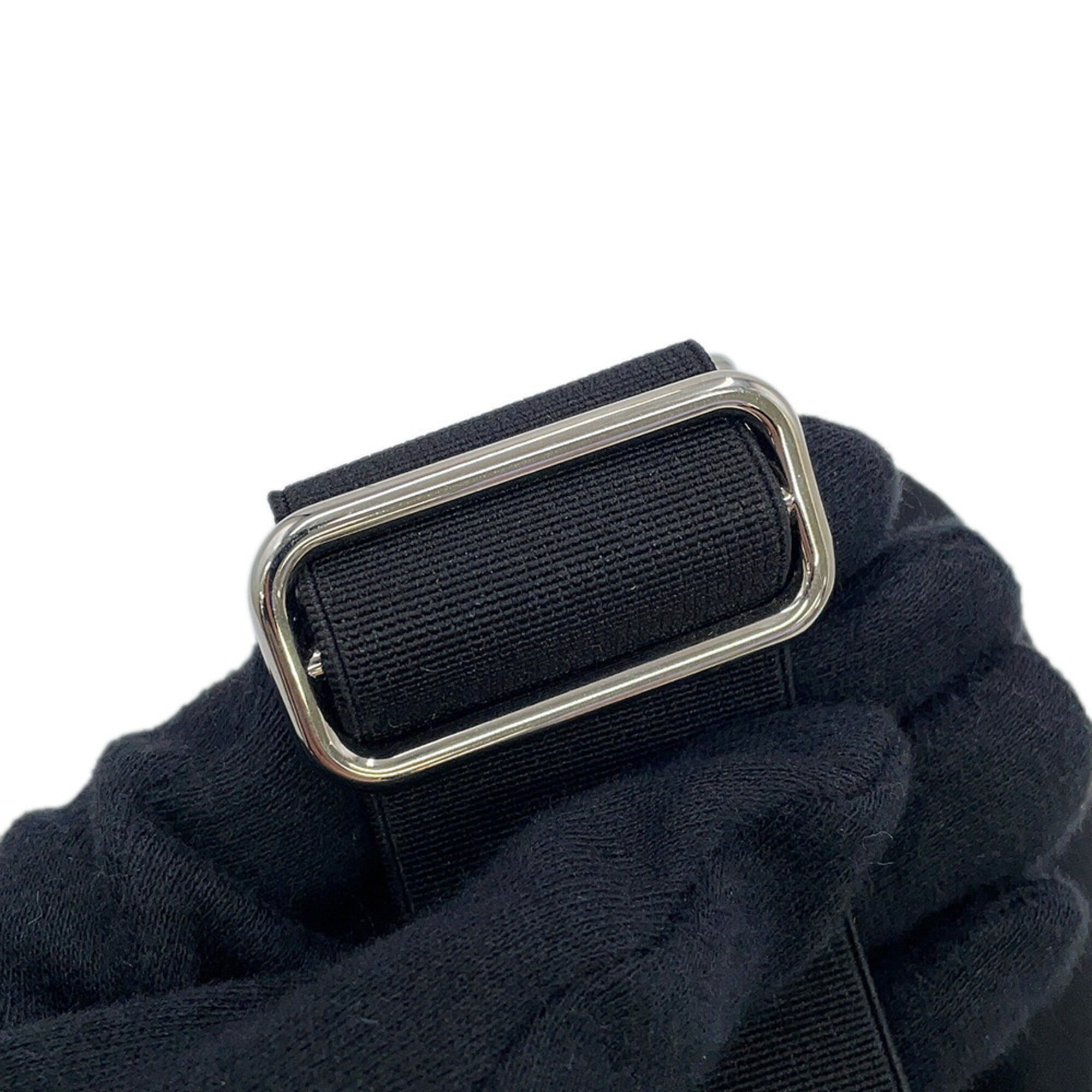 Prada Handbag Pouch Re-Nylon Triangle Wristband Nylon 2TT095 PRADA Mini Black — Like New