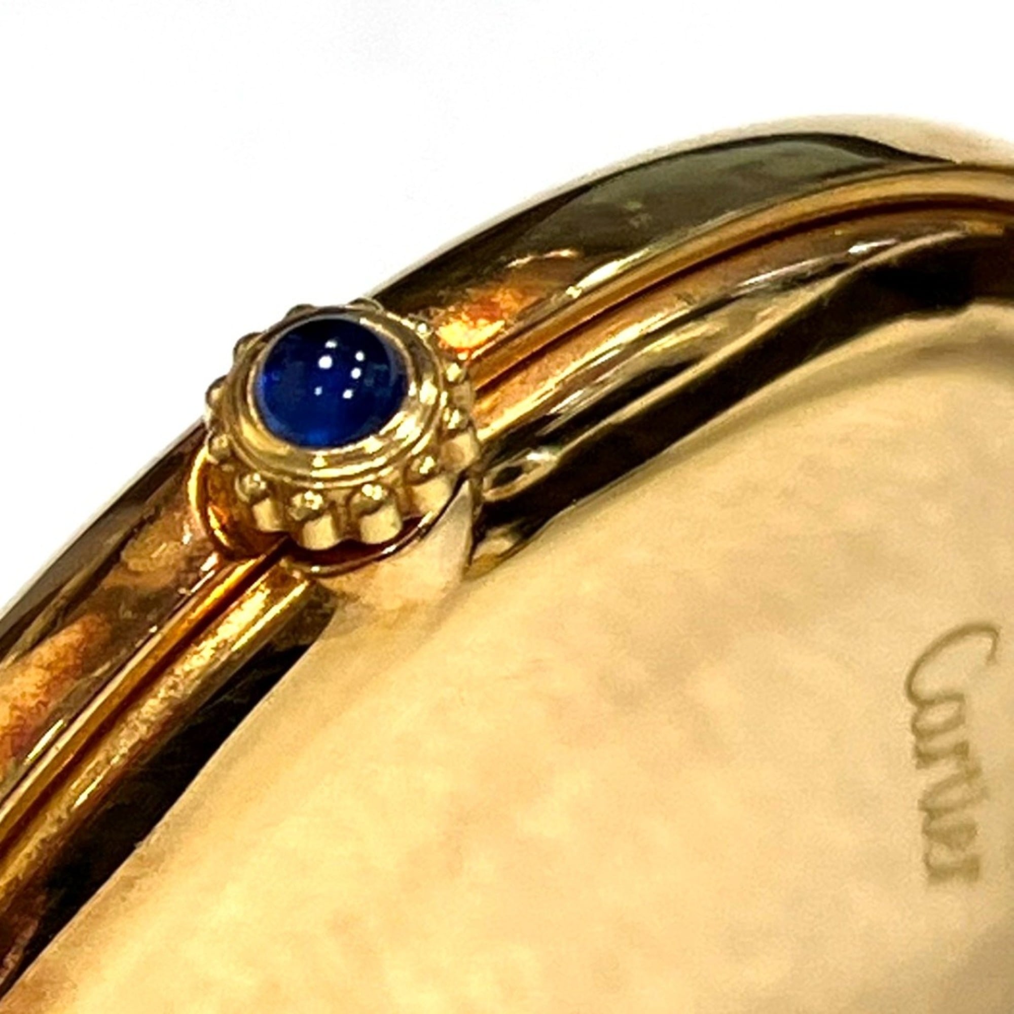 Cartier Vendome Louis LM Watch, Total Weight 25g, 18K Gold Leather Strap, Quartz Movement, White Dial, 81001 — Good