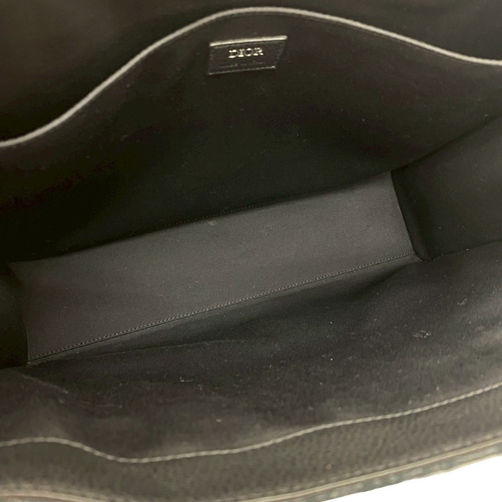 Unused, stored Christian Dior Safari Tote Bag, Oblique Canvas and Leather, Black, 177-5 — Like New