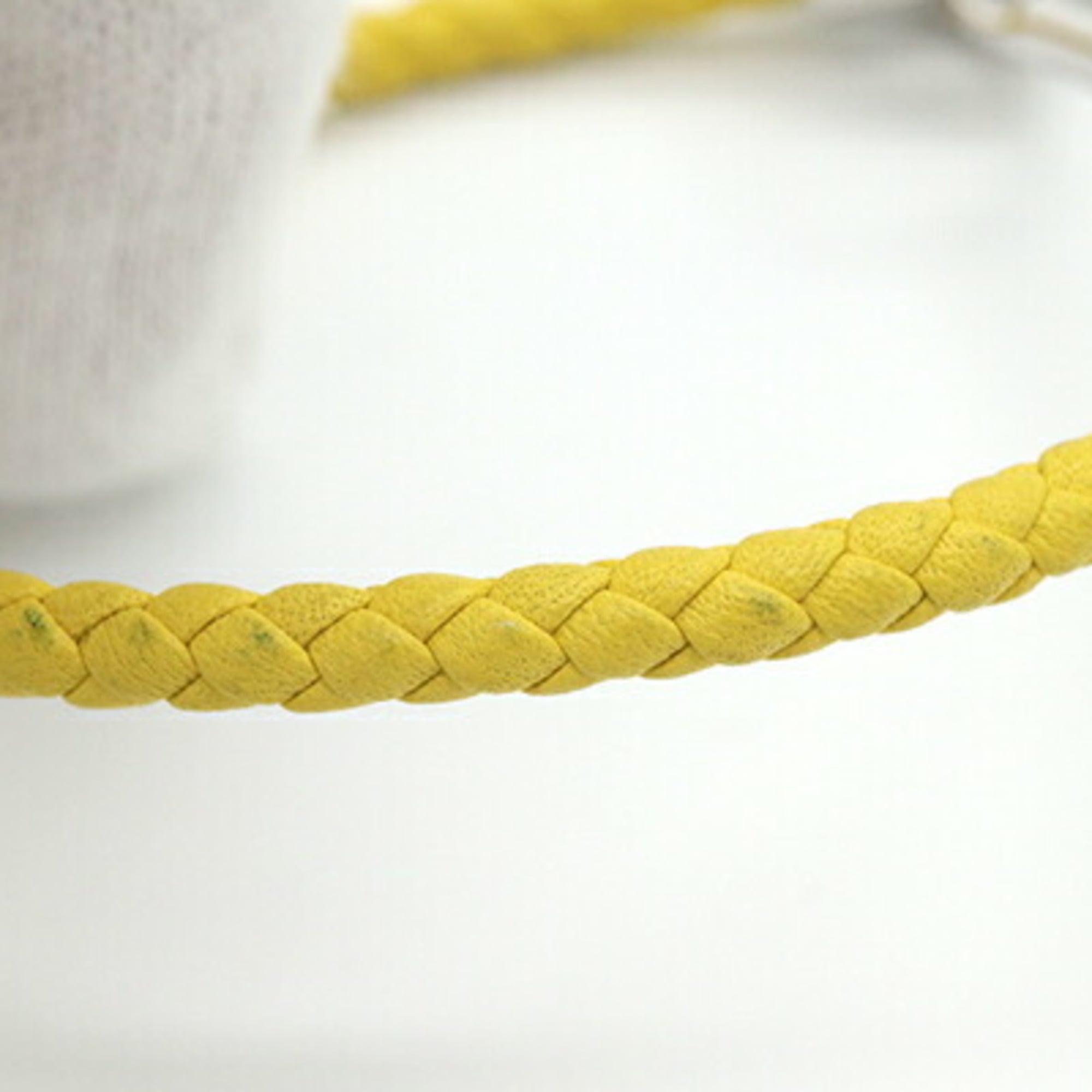 Hermes Glenan Yellow Leather Bangle Bracelet for Women — Like New