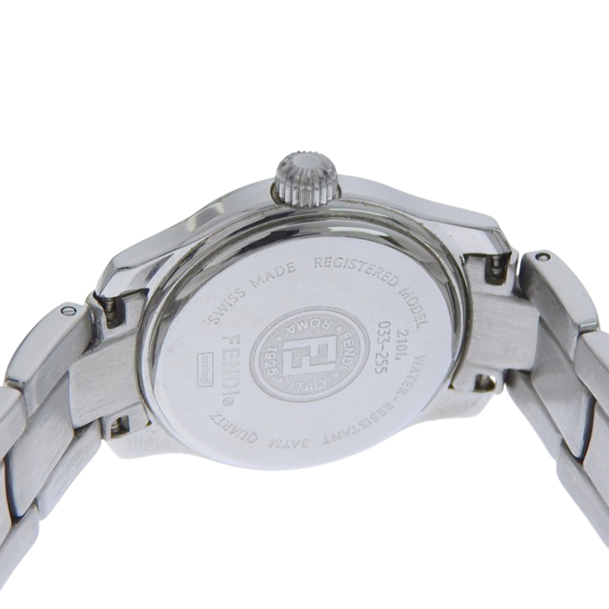 Fendi Olologi Women's Watch, 210L Stainless Steel, Quartz, Analog, Black Dial — Good