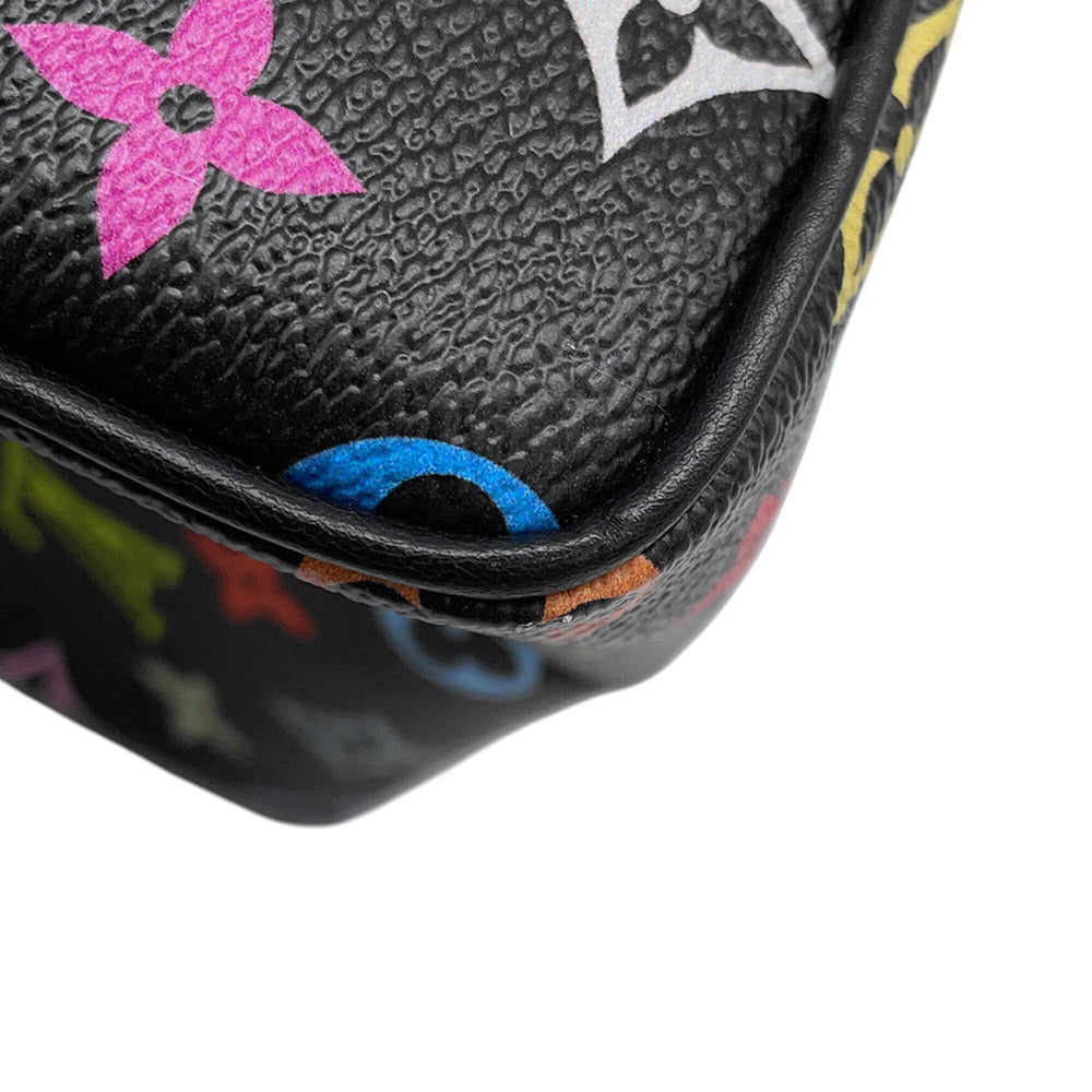 Louis Vuitton handbag, Monogram Multicolor LV X™ Nano Speedy M13406, 2-way design by Takashi Murakami, black, handbag for women, LOUIS VUITTON — Like New