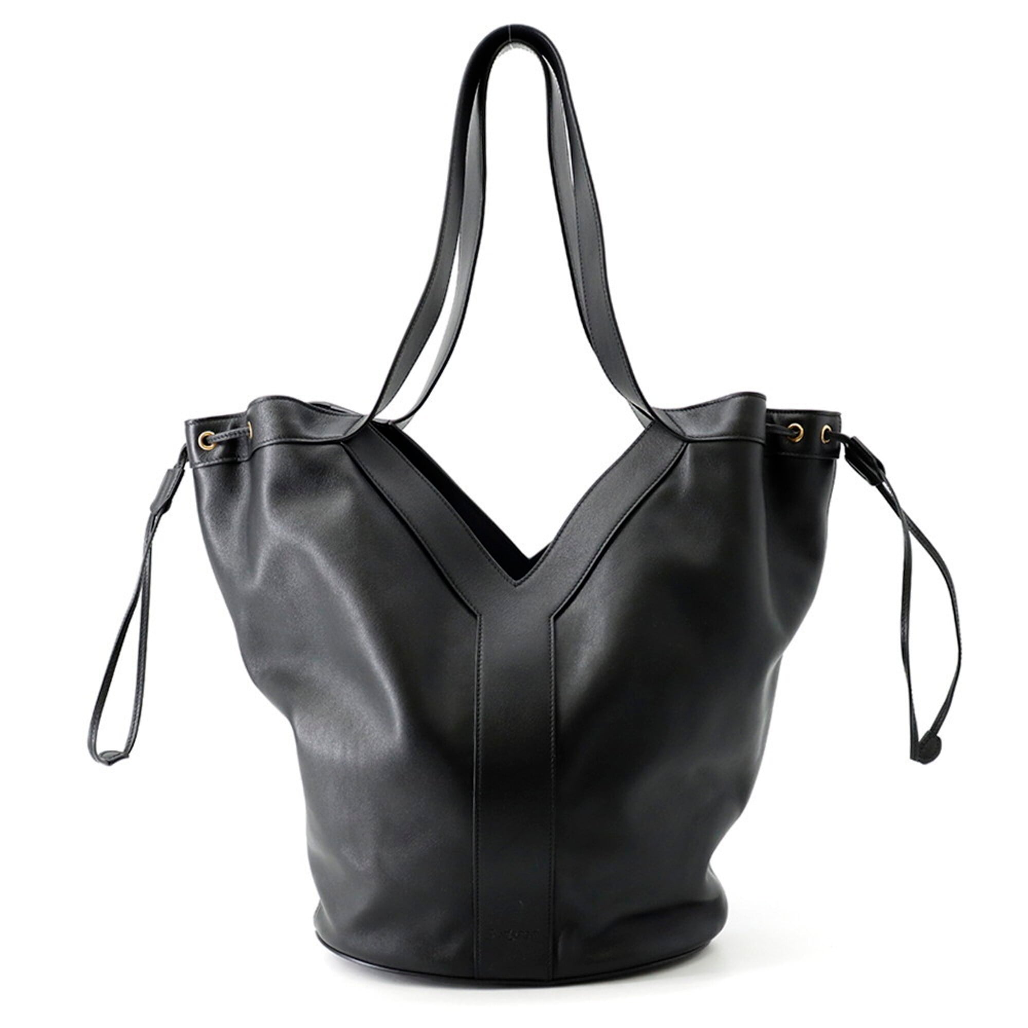 Yves Saint Laurent Saint Laurent Paris Tote Bag Y Hobo Leather 833160 SAINT LAURENT PARIS Handbag Black — Like New