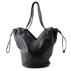 Yves Saint Laurent Saint Laurent Paris Tote Bag Y Hobo Leather 833160 SAINT LAURENT PARIS Handbag Black — Like New