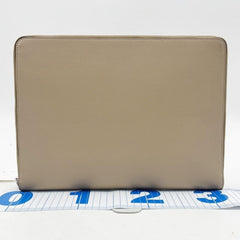 FENDI clutch bag 7N0167 beige leather men's and women's — New - Store Return