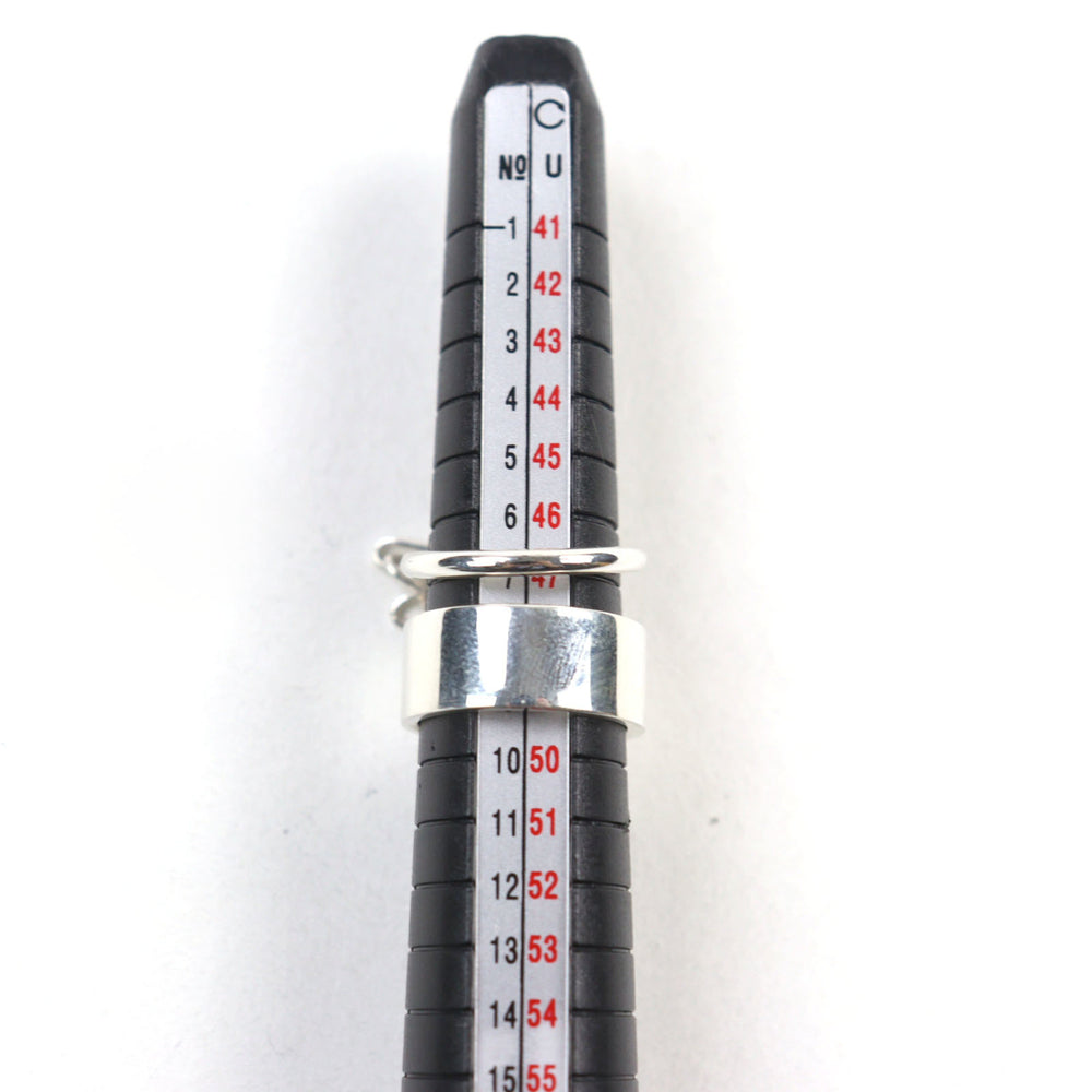 HERMES Alpha Kelly AG925 Clochette Cadena Double Ring - Silver Accessory, Size 49 (Japanese Equivalent), Made in France, Weight 11.37g, Women's — Like New
