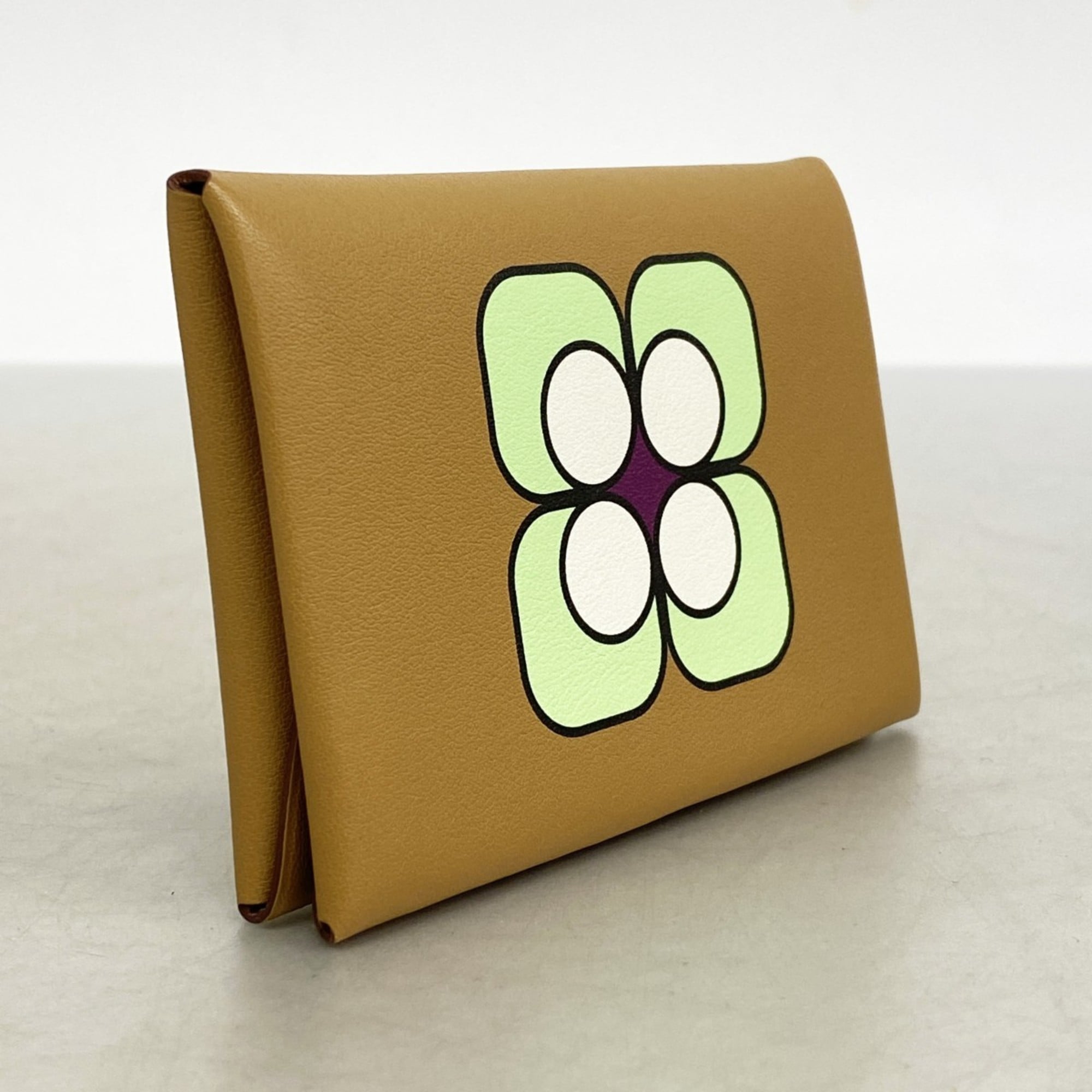 Hermes Hermès Calvi Duo Imprimé Swift Biscuit Wallet/Coin Case with Z Stamp for Men and Women, P2327241