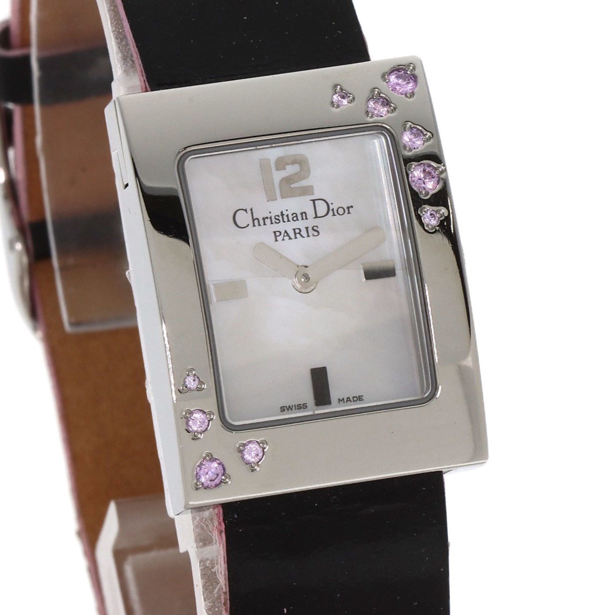 Christian Dior D78-1093 Malice Pink Sapphire Watch in Stainless Steel and Enamel for Women