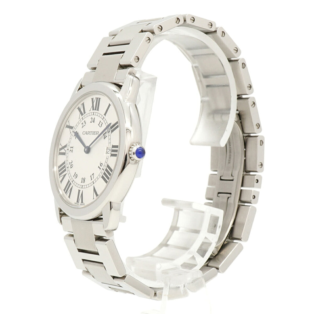 Cartier Ronde Solo LM W6701005 Silver Dial Men's Watch — Good