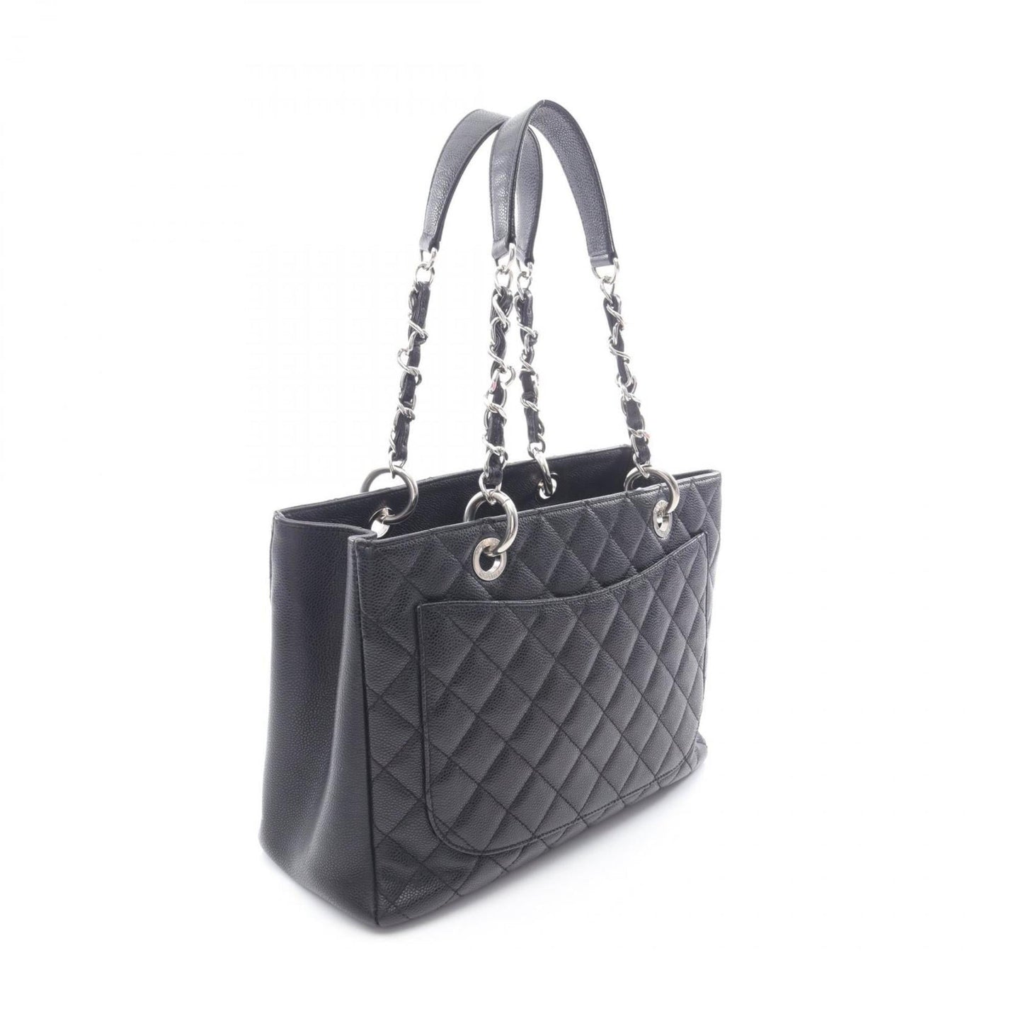 CHANEL Matelasse Grand Shopping GST Tote Bag in Calfskin Leather (Black) for Women (A50995)