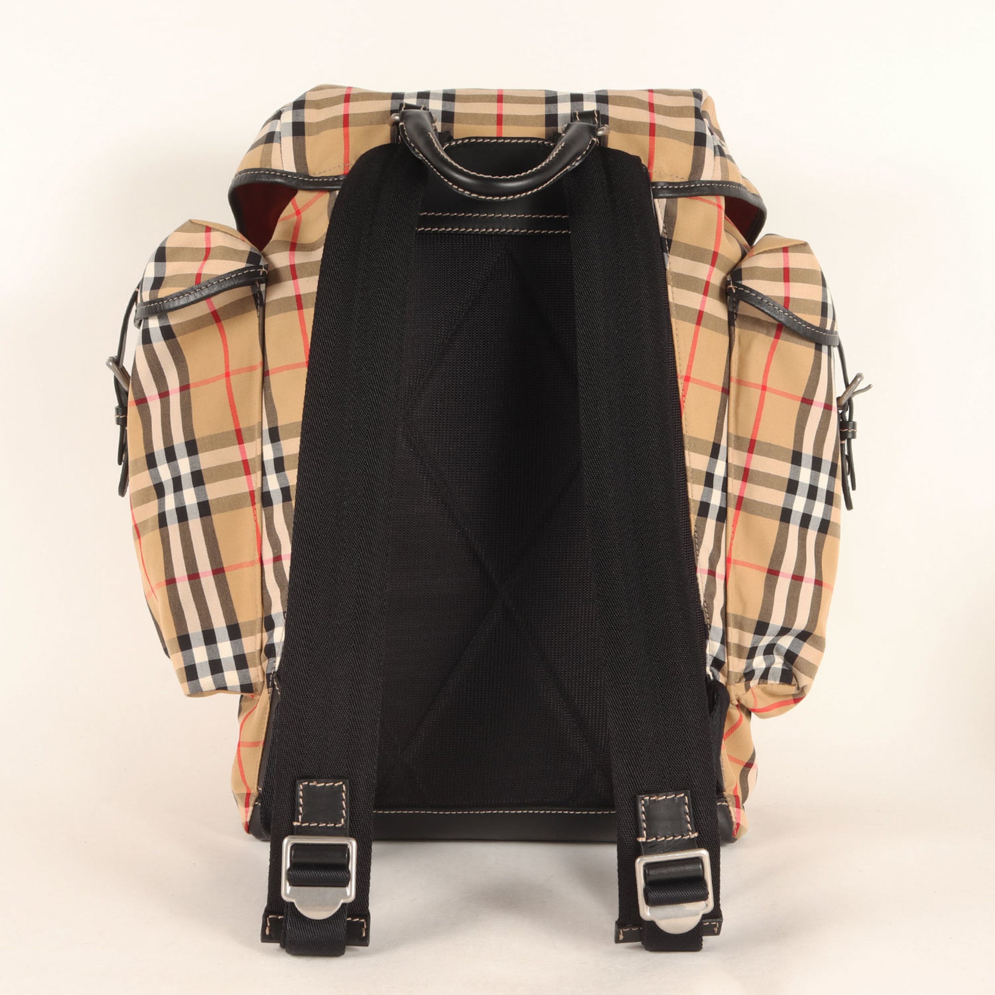 BURBERRY Nova Check Nylon Flap Backpack (RANGER RUCKSACK 4077522) Beige Men's K4688