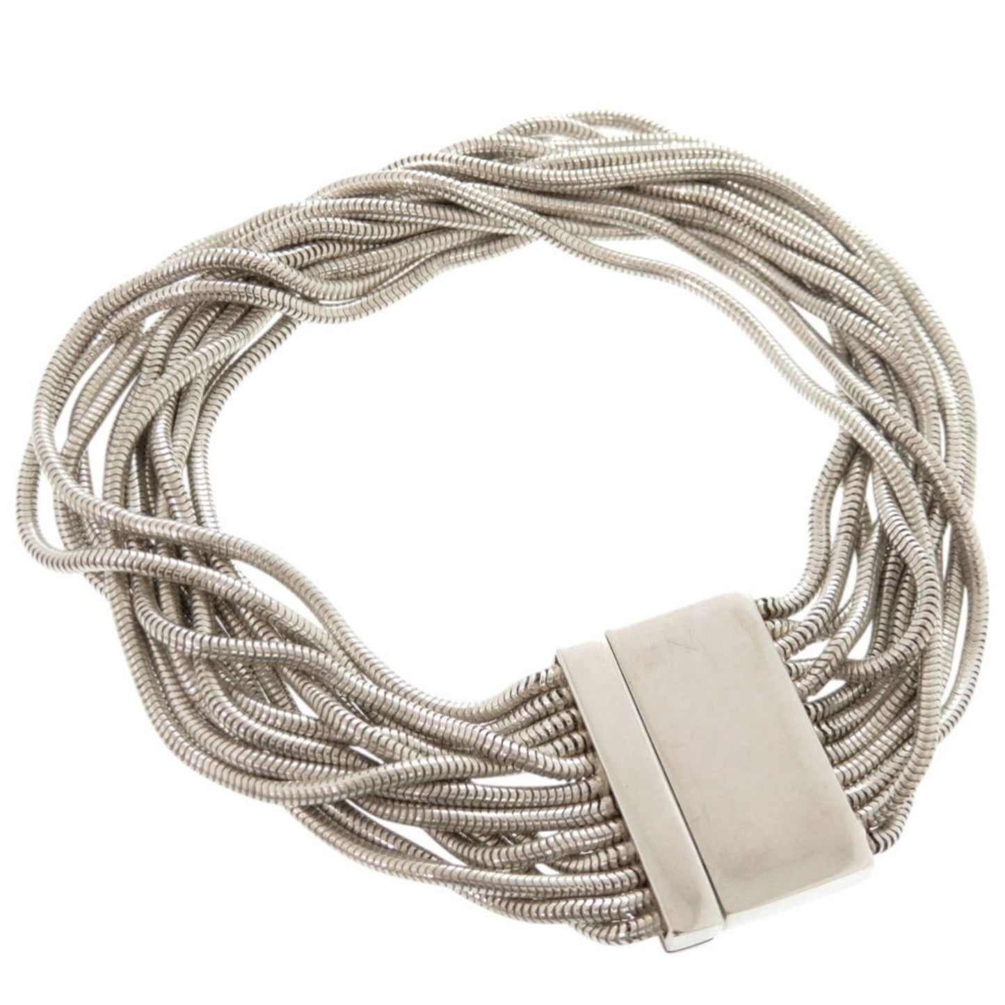 Gucci Vintage 12-Strand Snake Chain Sterling Silver Bracelet 0521 GUCCI