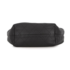 Chanel Matelassé Hobo Bag with Coco Mark, Calfskin, AS5976, Black, Handbag for Women — Like New