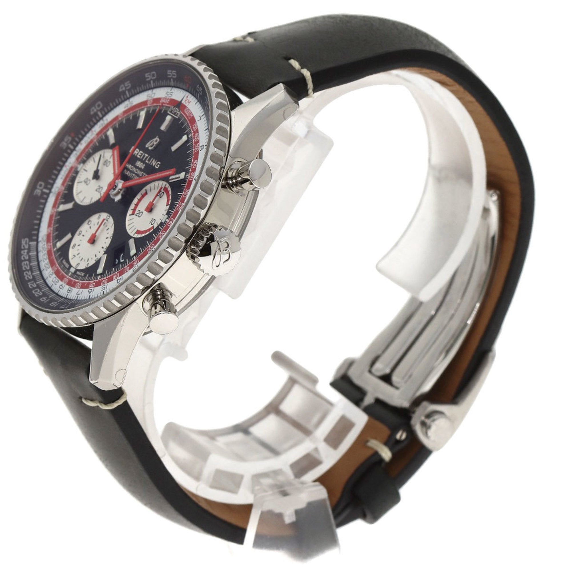 Breitling Navitimer B01 Chronograph 43 Stainless Steel/Leather Men's Watch AB0121B1B1X2