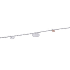 Hermes Ex-Libris PM Bracelet, SV925 Silver, 18KPG Pink Gold, Size SH. (HERMES bracelet) — Like New
