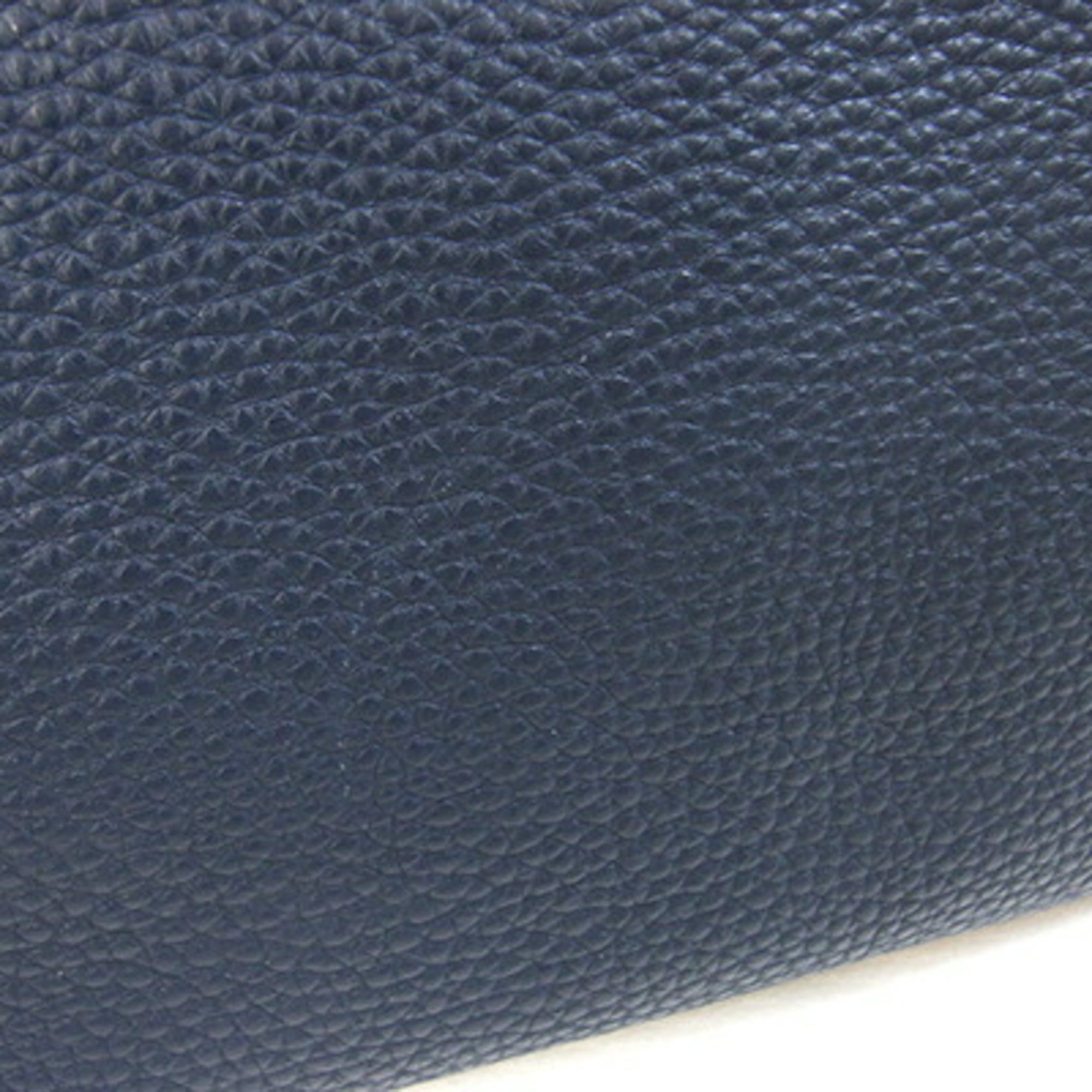 Prada Shoulder Bag 1BH050 Navy Leather Crossbody for Women