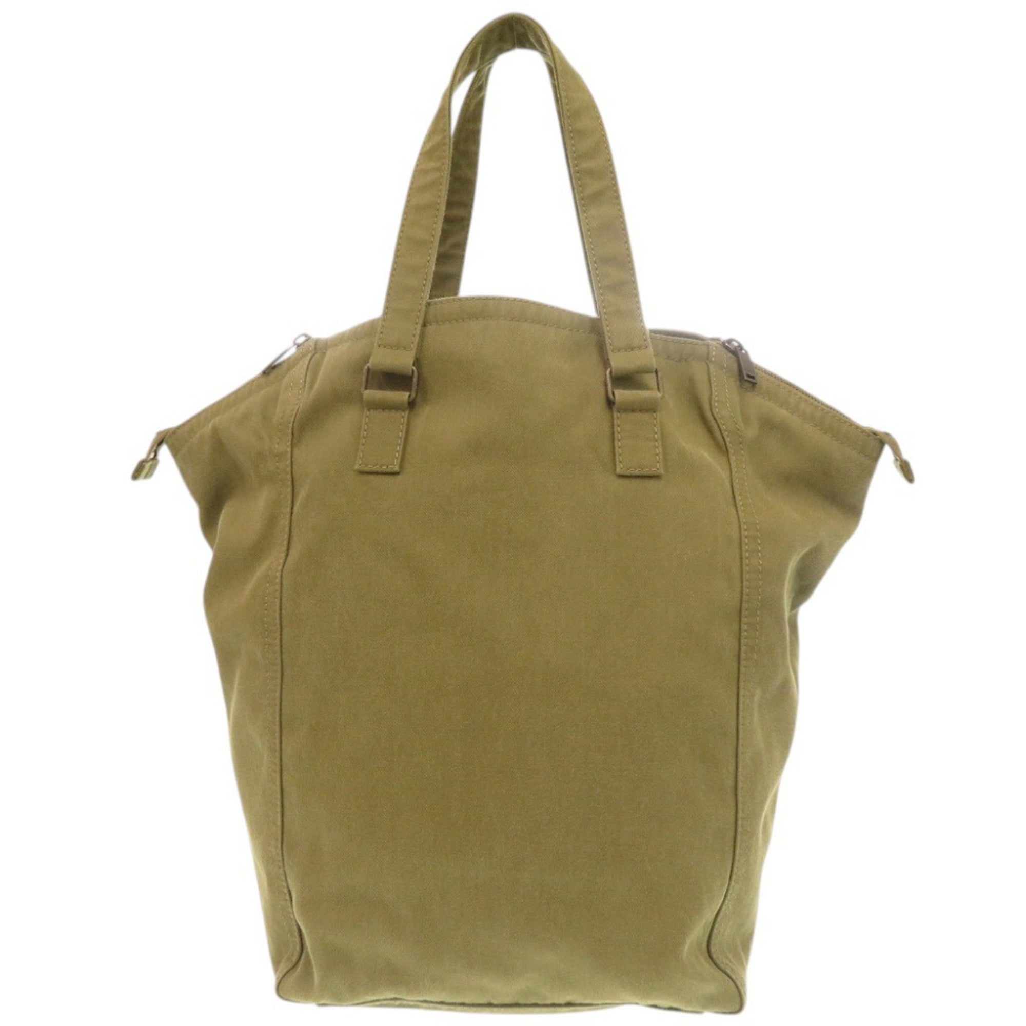 Yves Saint Laurent Saint Laurent Paris Downtown 757970 Canvas Khaki Tote Bag 0312 SAINT LAURENT PARIS — Like New