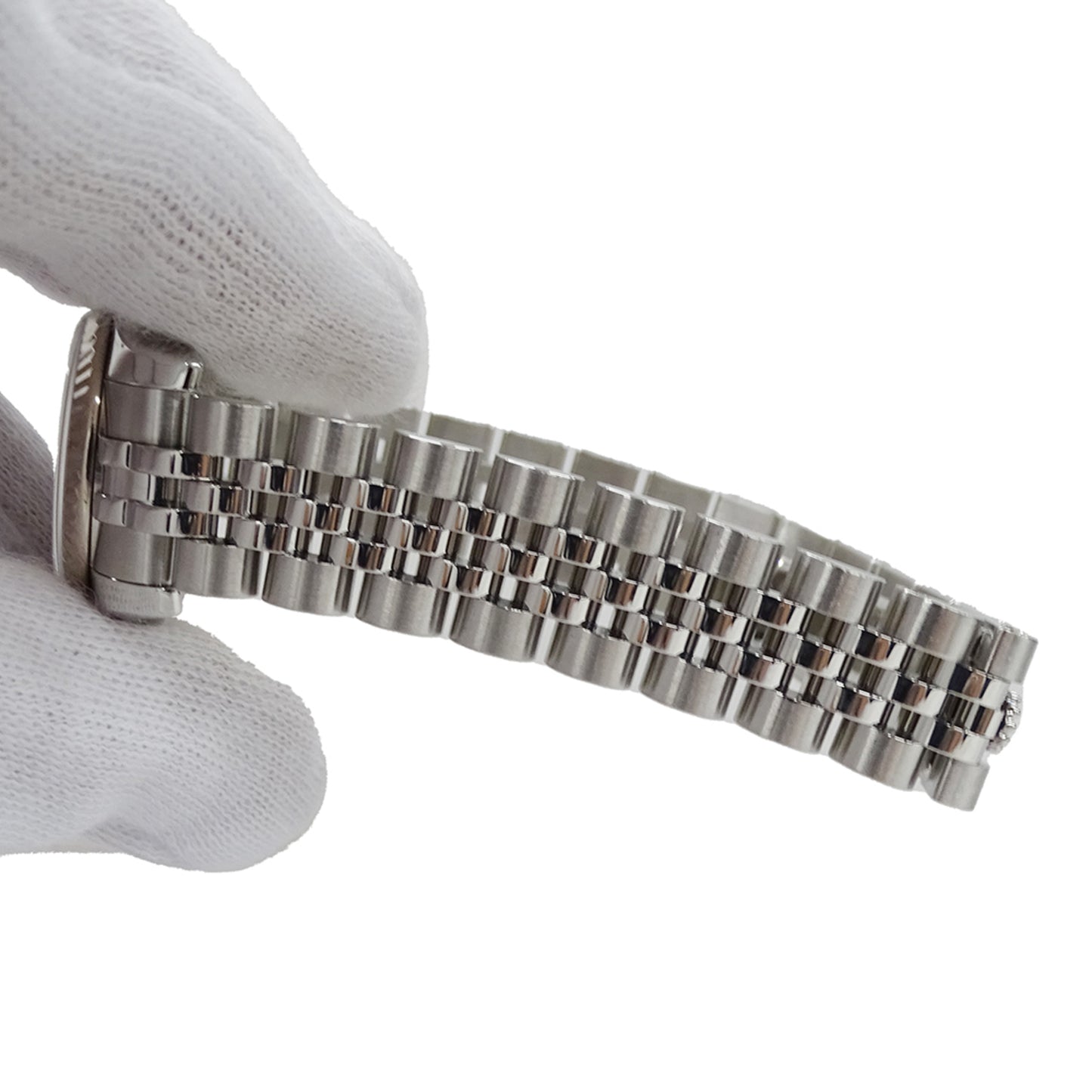 Rolex Datejust 179174, D-serial, Women's Automatic Watch, Stainless Steel, White Gold, Silver, White, Overhauled and Polished