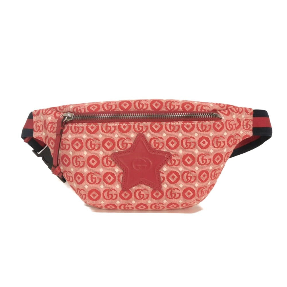 Gucci GUCCI Body Bag Star Interlocking G Waist Pouch Kids GG Web Cotton Children's 502095 FABBD 6479 Men's Women's — Like New